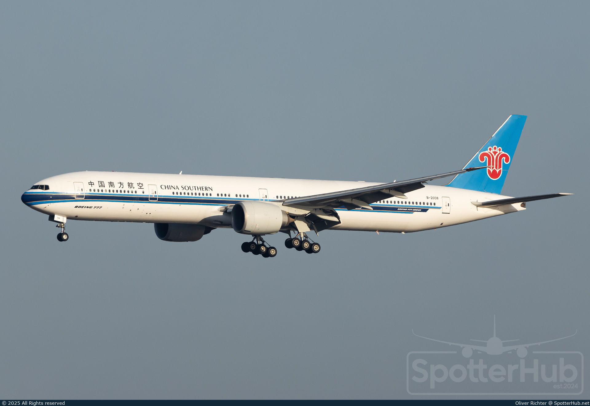 Photo of B-2008 - Boeing 777-31B(ER) operated by China Southern Airlines