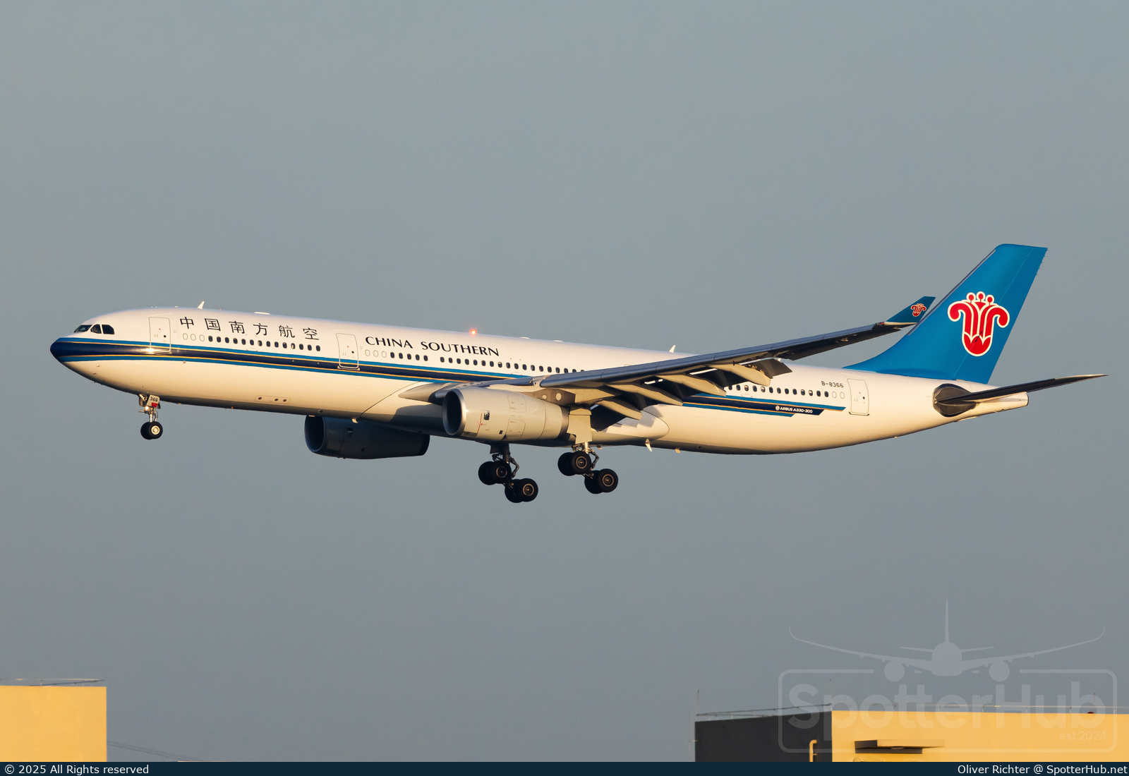 Photo of B-8366 - Airbus A330-343 operated by China Southern Airlines