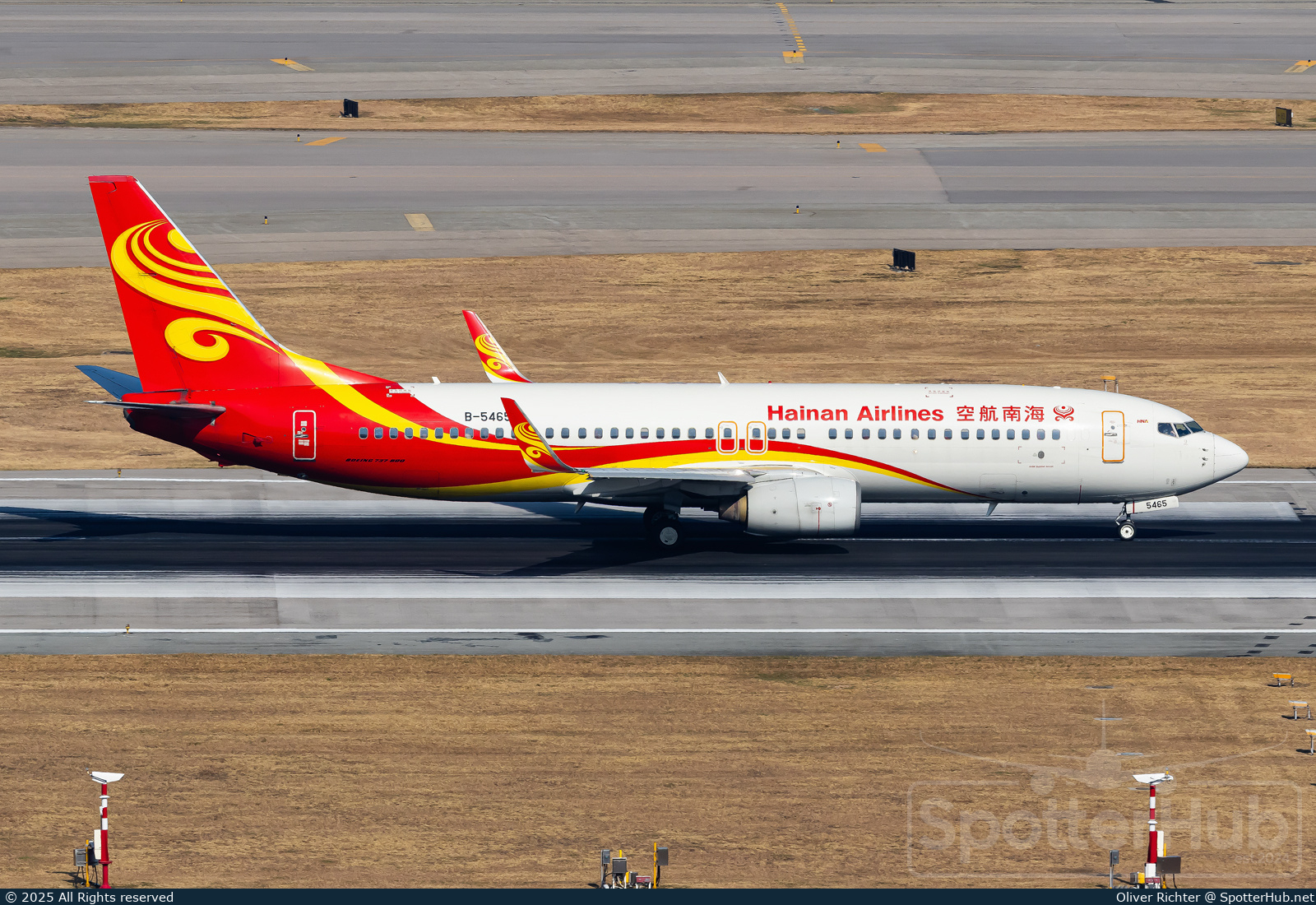 Photo of B-5465 - Boeing 737-84P operated by Hainan Airlines
