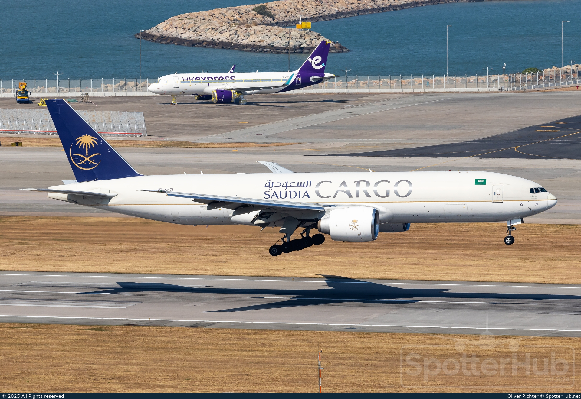 Photo of HZ-AK71 - Boeing 777-FFG operated by Saudia Cargo
