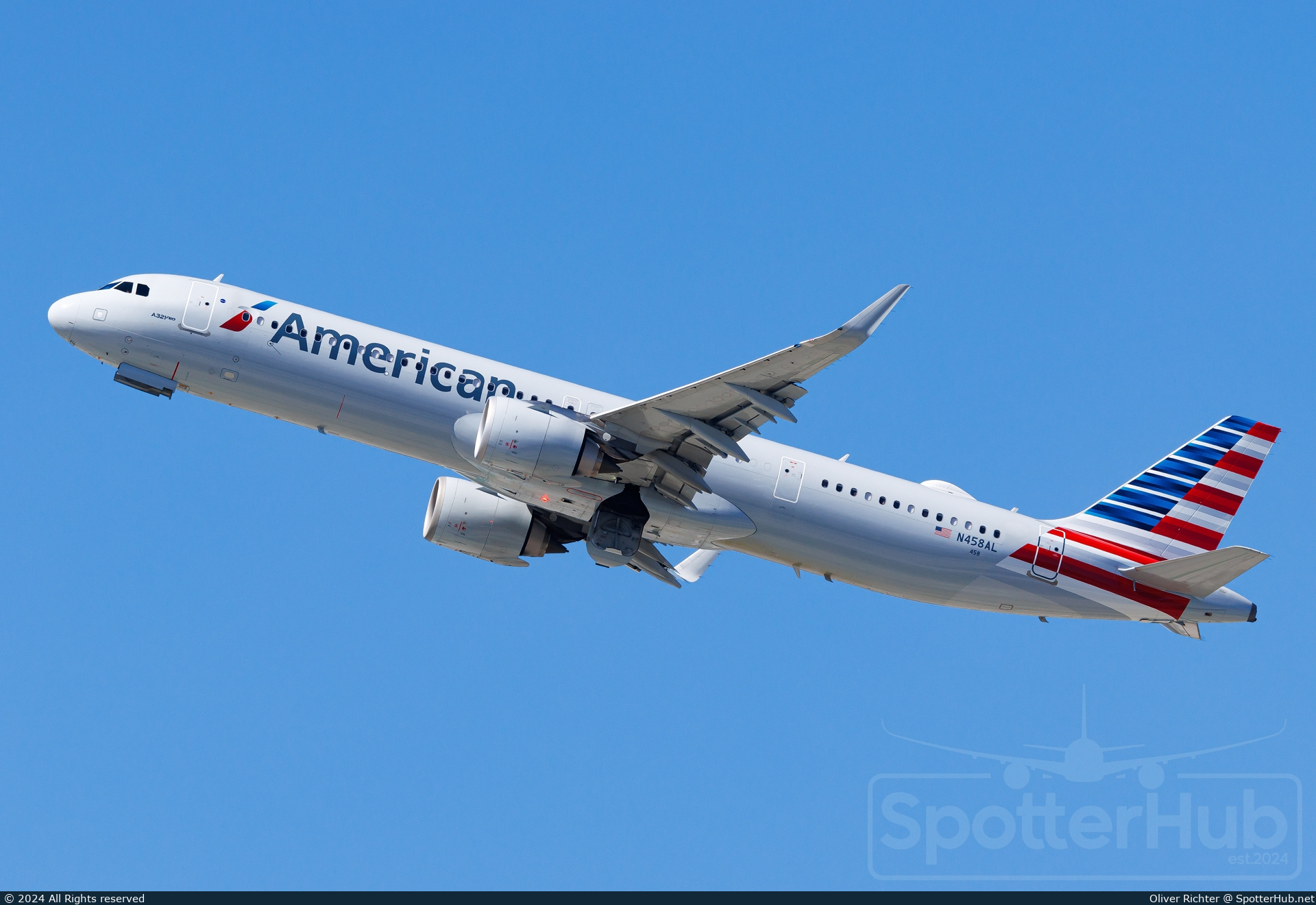 Photo of N458AL - Airbus A321-253NX operated by American Airlines