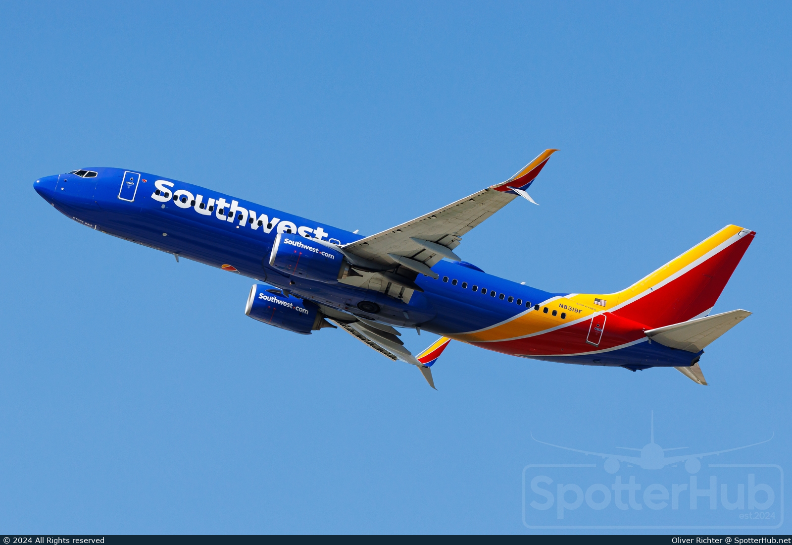 Photo of N8319F - Boeing 737-8H4 operated by Southwest Airlines