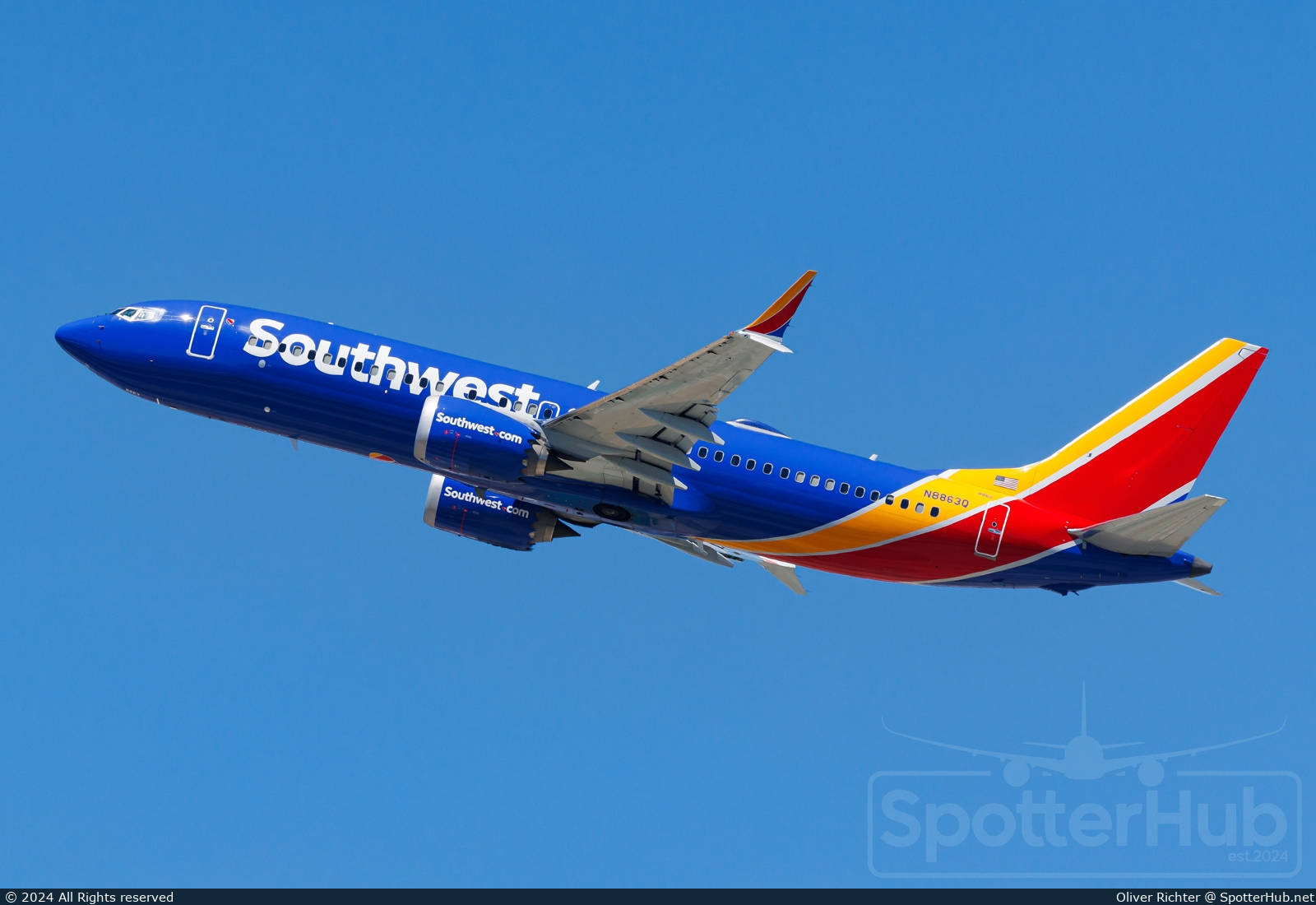 Photo of N8863Q - Boeing 737 MAX 8 operated by Southwest Airlines