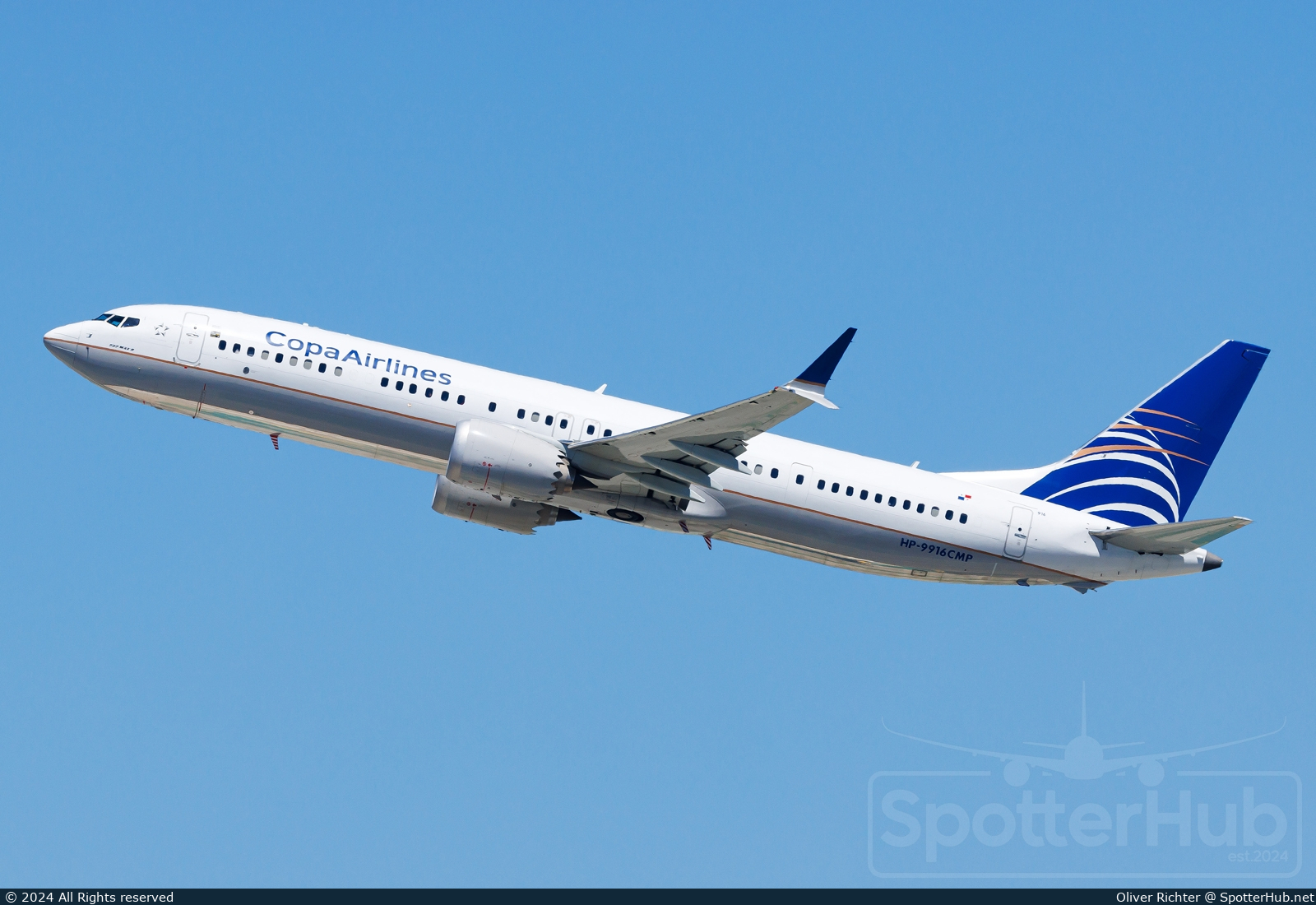 Photo of HP-9916CMP - Boeing 737 MAX 9 operated by Copa Airlines