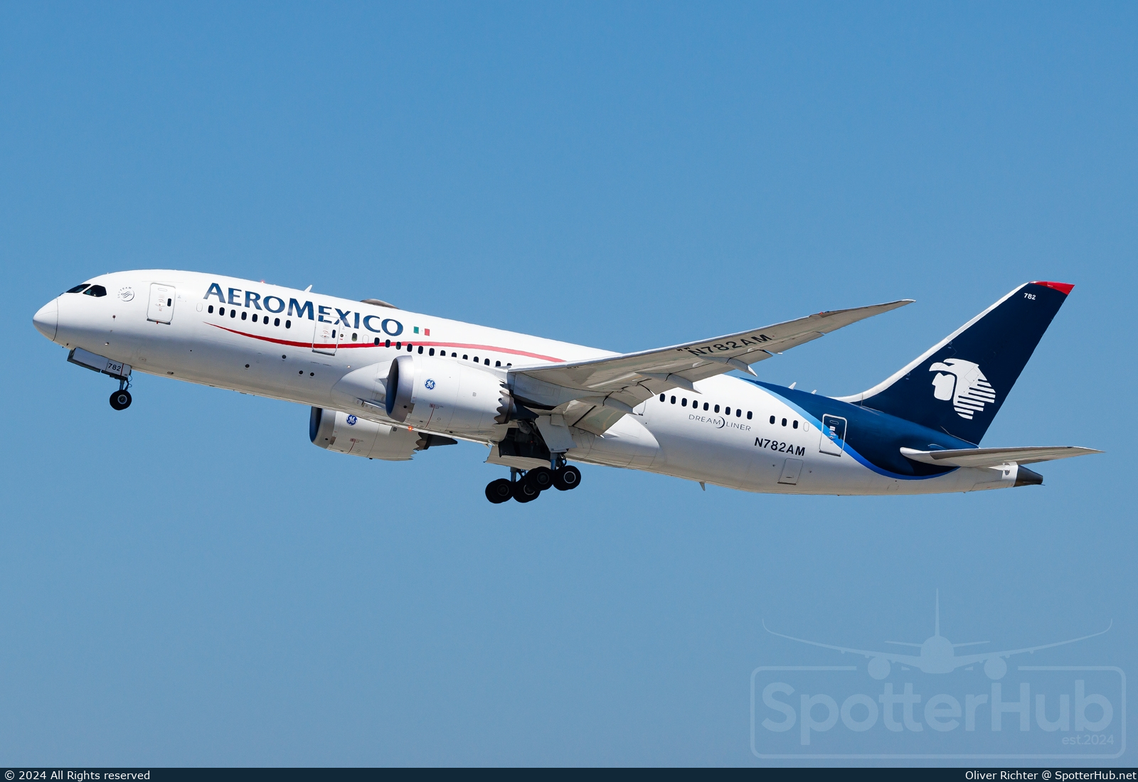 Photo of N782AM - Boeing 787-8 Dreamliner operated by Aeroméxico