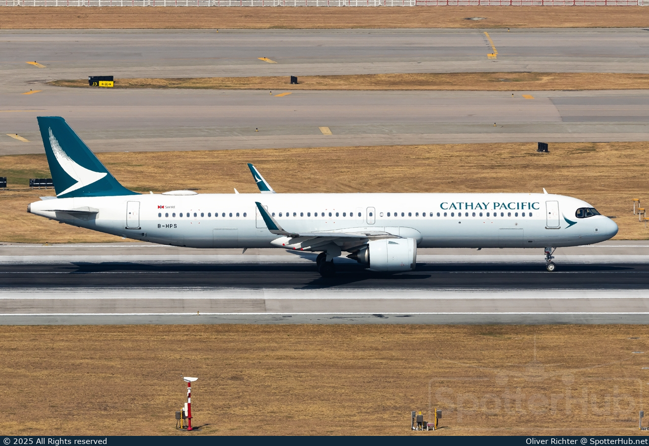 Photo of B-HPS - Airbus A321-251NX operated by Cathay Pacific Airways