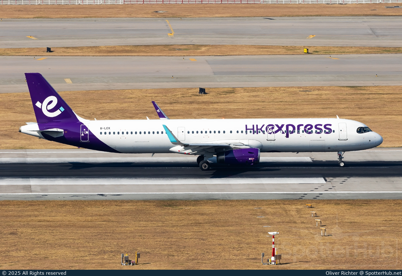 Photo of B-LEK - Airbus A321-231 operated by Hong Kong Express