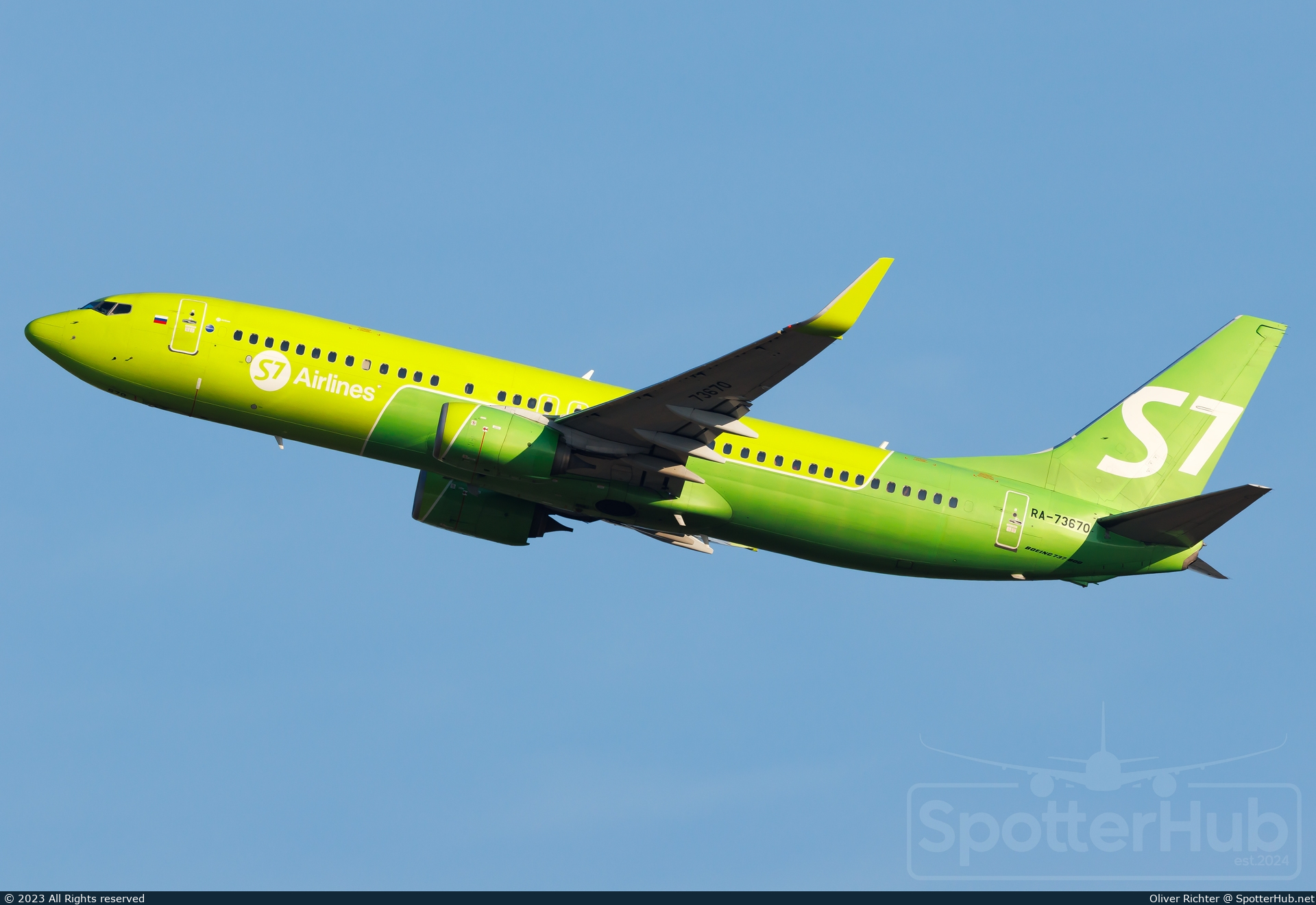 Photo of RA-73670 - Boeing 737-8LP operated by S7 Airlines
