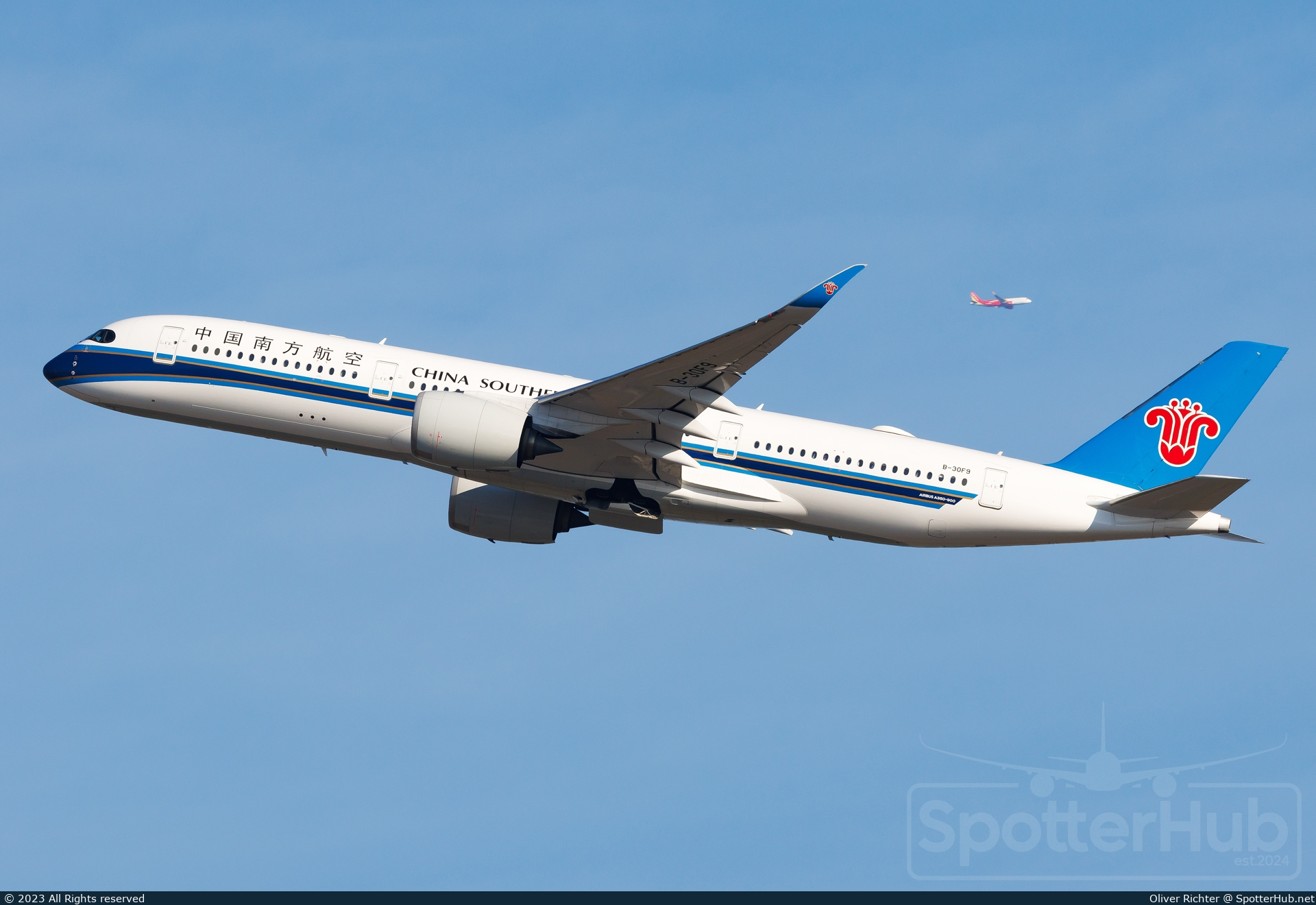 Photo of B-30F9 - Airbus A350-941 operated by China Southern Airlines