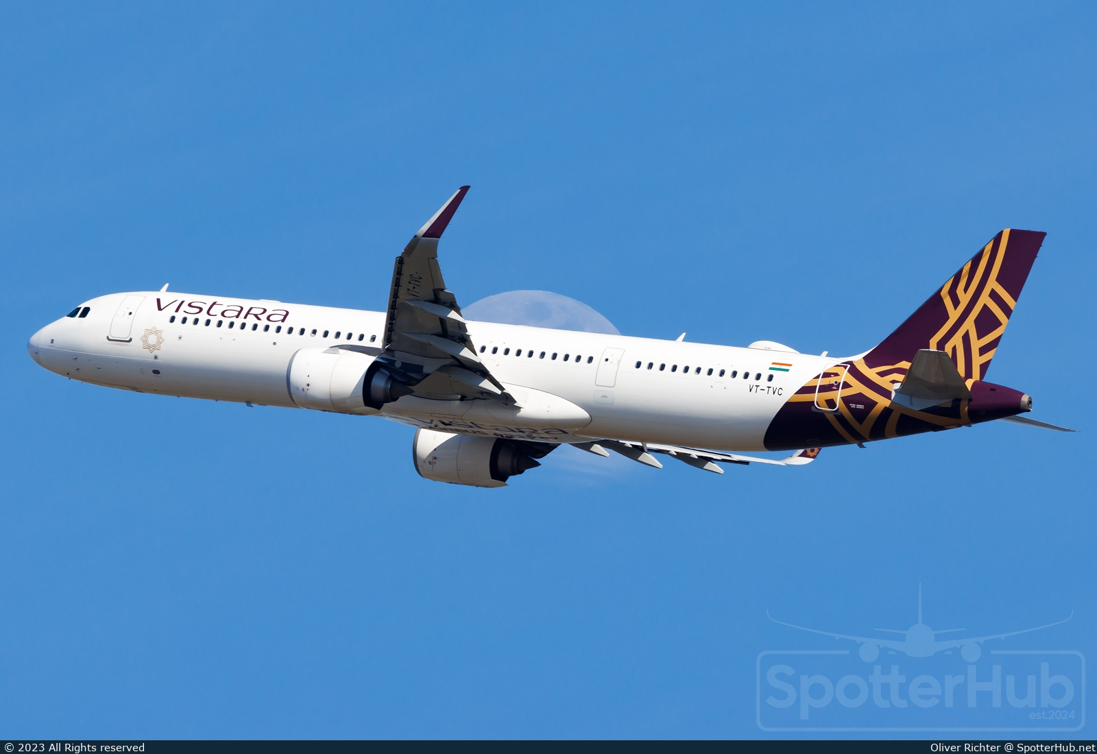 Photo of VT-TVC - Airbus A321-251NX operated by Vistara