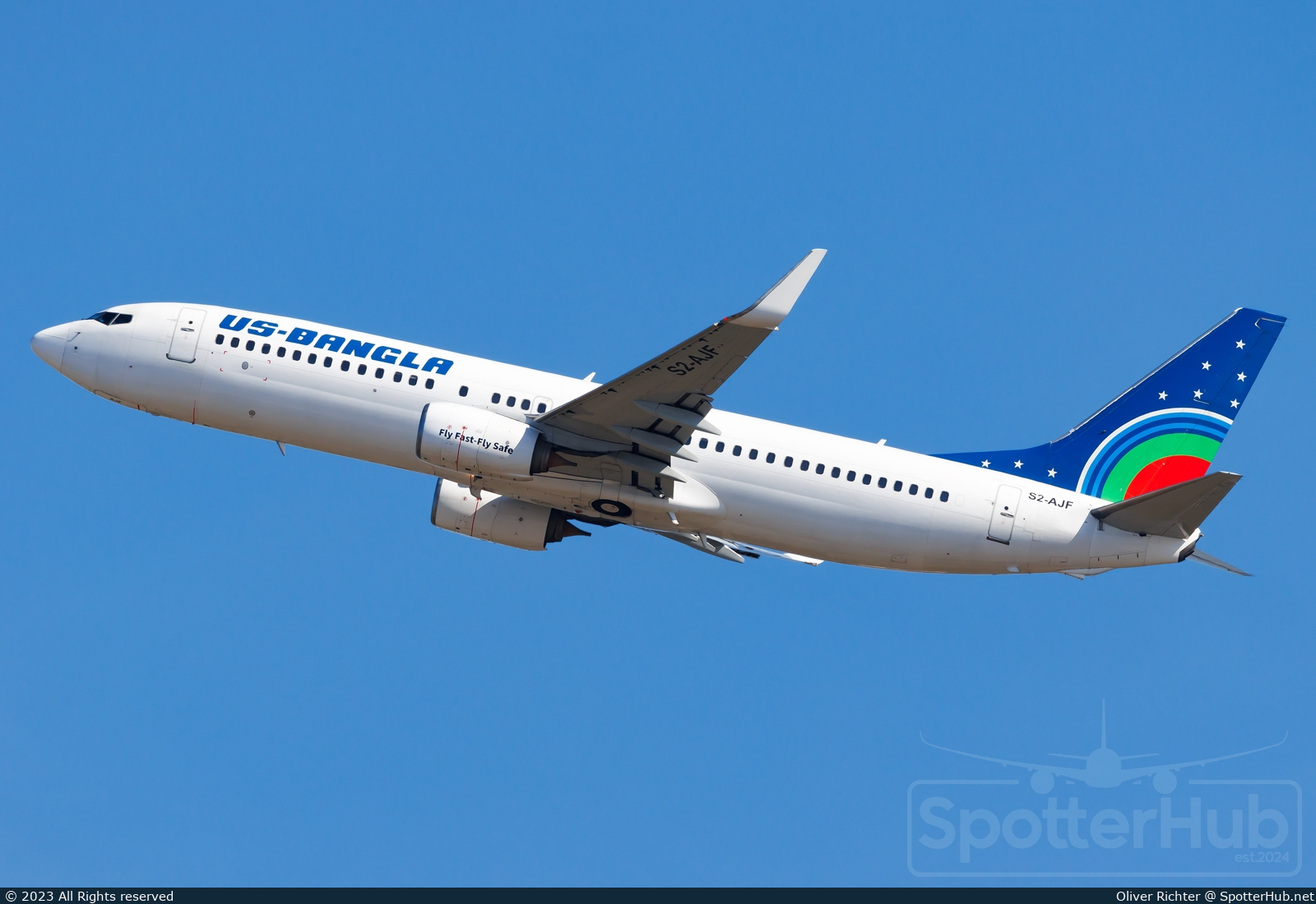 Photo of S2-AJF - Boeing 737-8GJ operated by US-Bangla Airlines