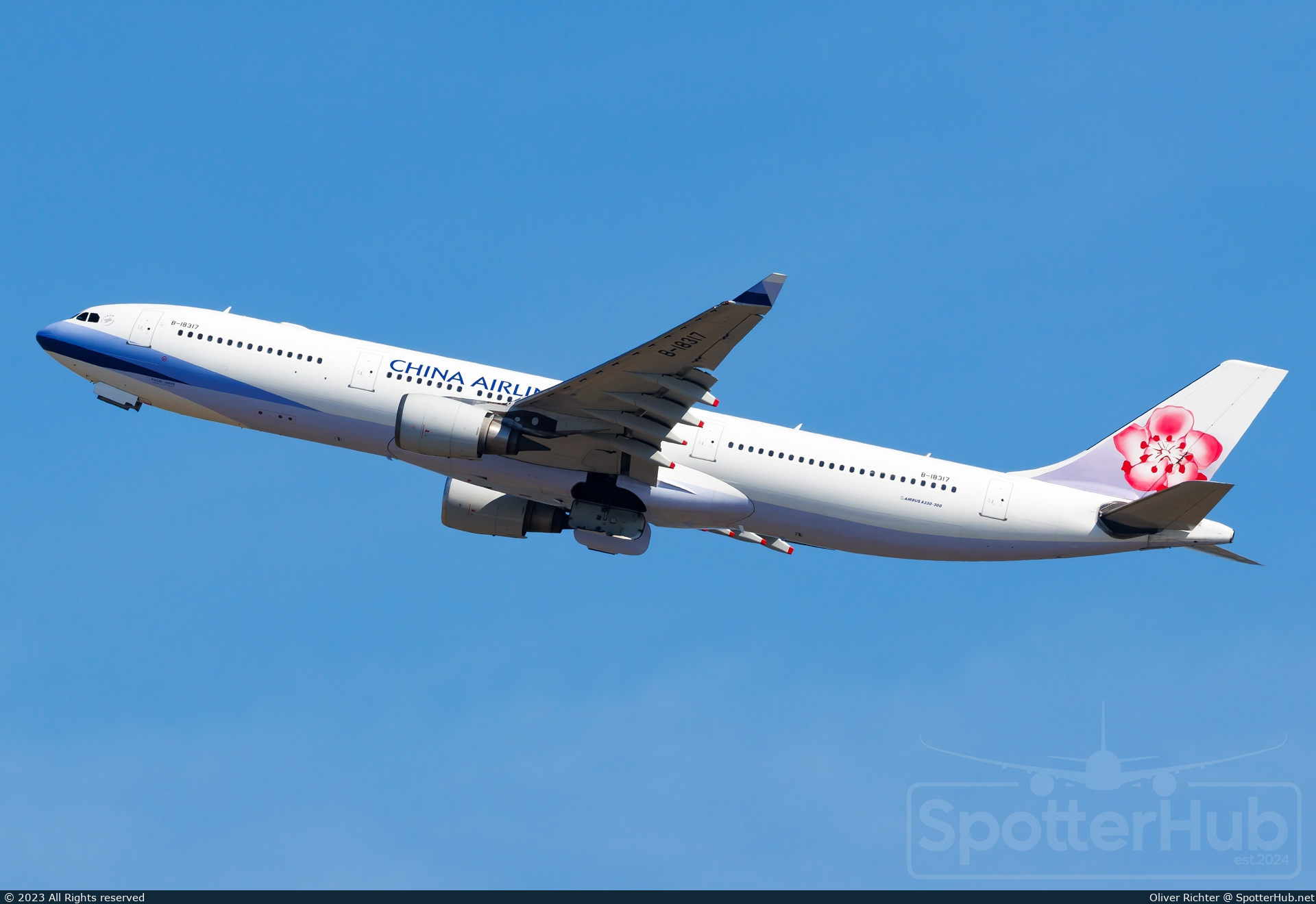 Photo of B-18317 - Airbus A330-302 operated by China Airlines