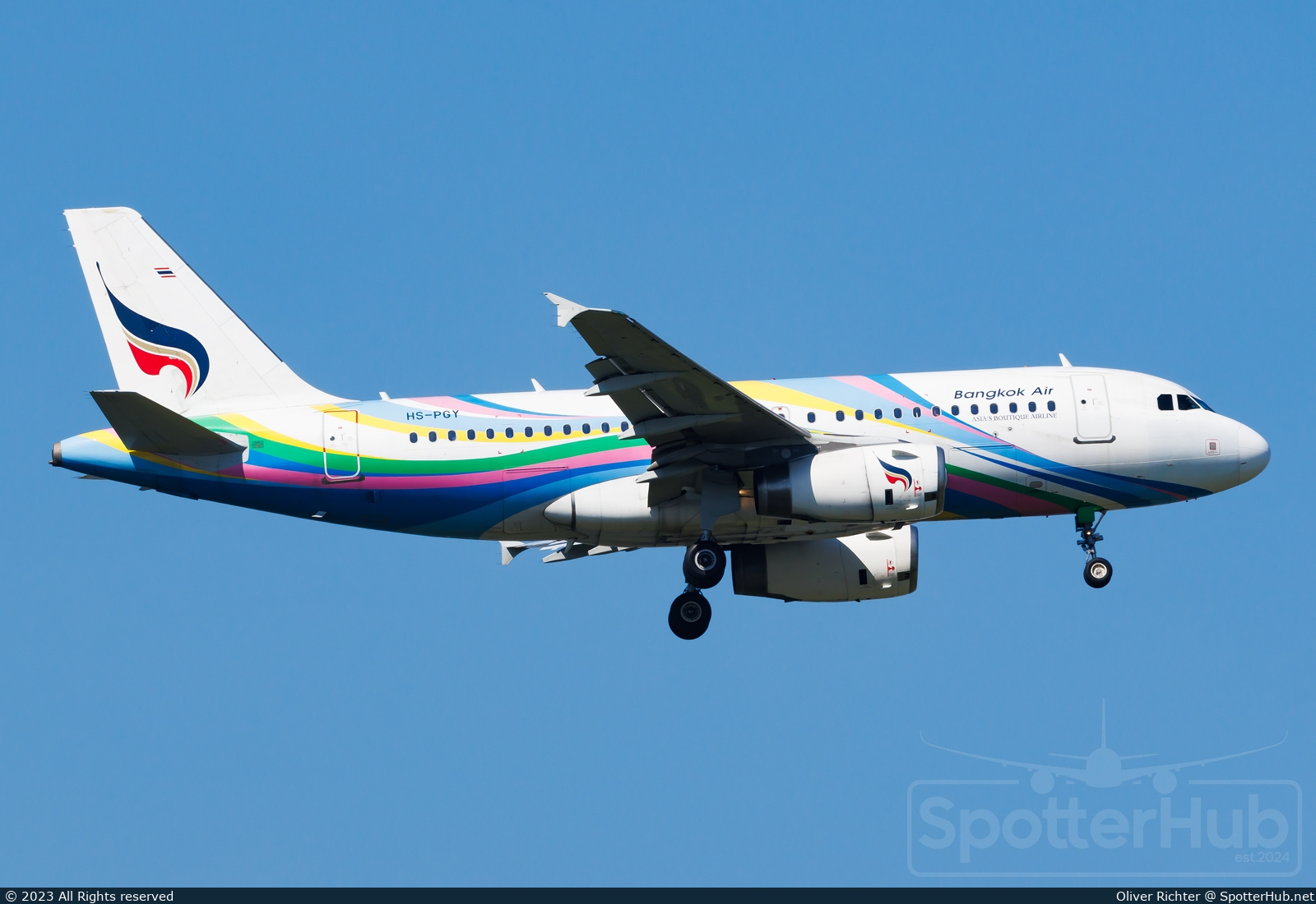Photo of HS-PGY - Airbus A319-132 operated by Bangkok Airways