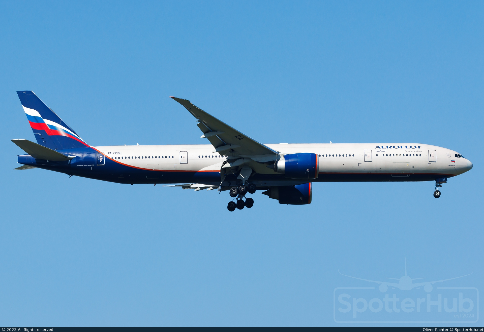 Photo of RA-73139 - Boeing 777-3M0(ER) operated by Aeroflot