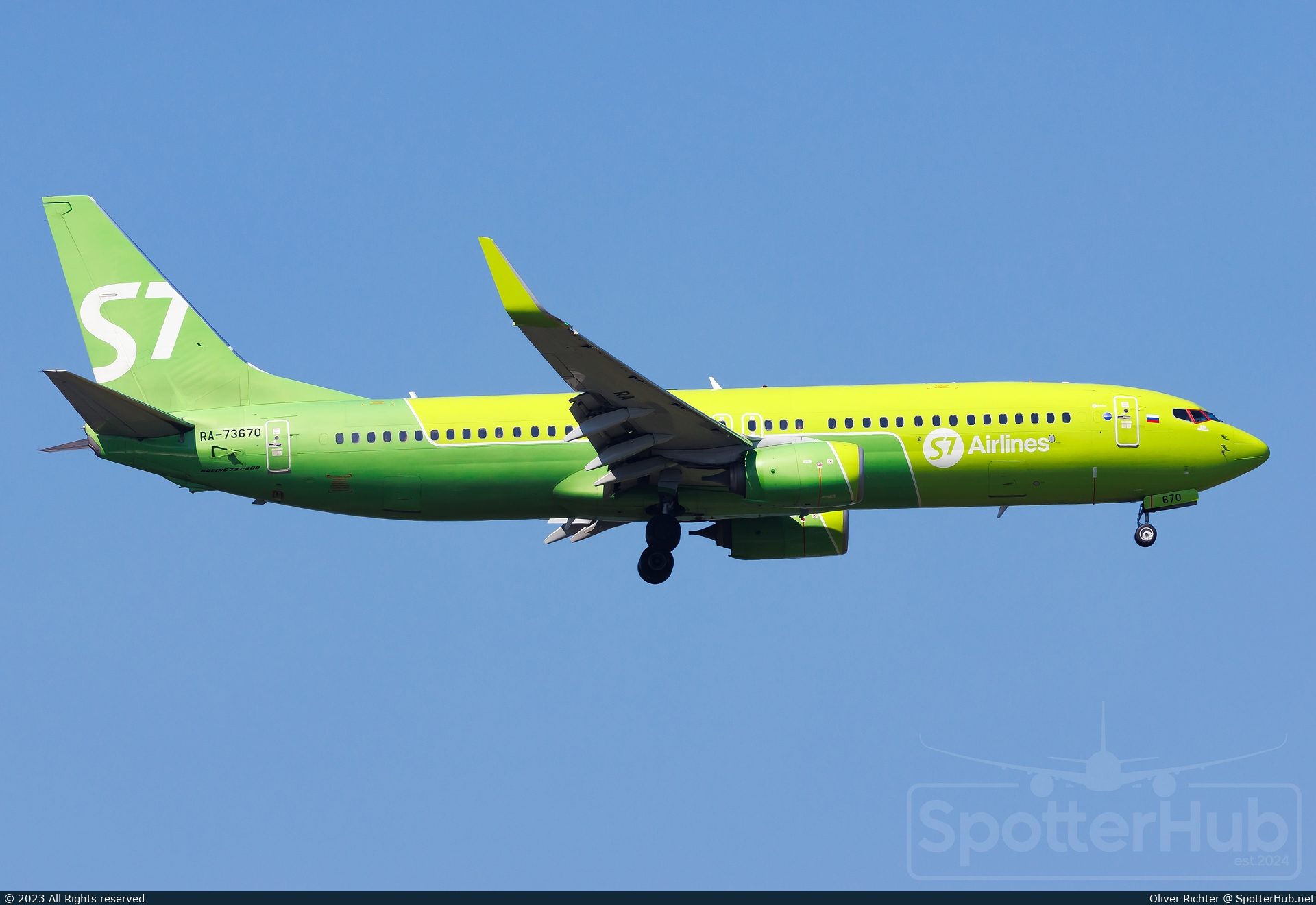 Photo of RA-73670 - Boeing 737-8LP operated by S7 Airlines