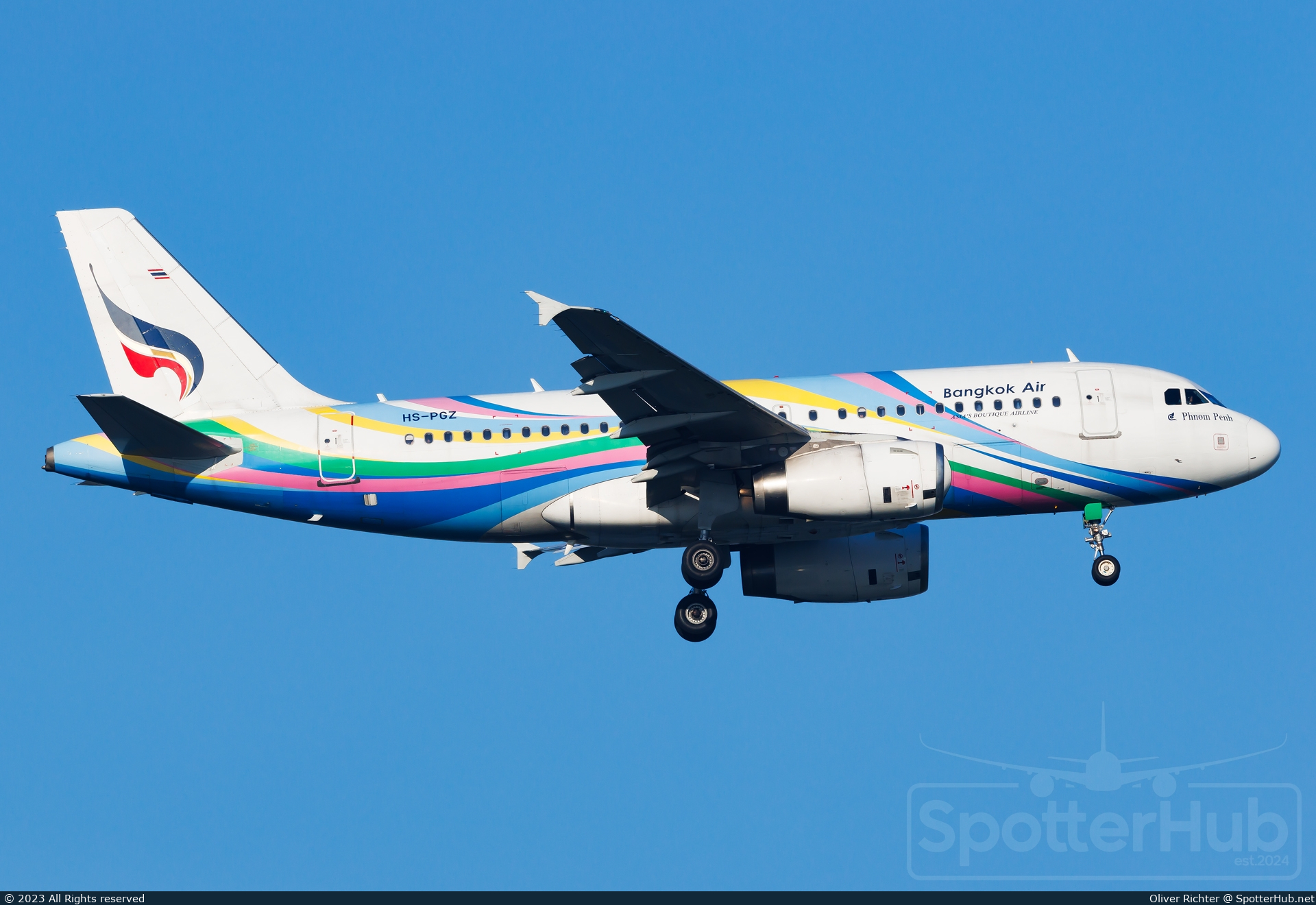 Photo of HS-PGZ - Airbus A319-132 operated by Bangkok Airways