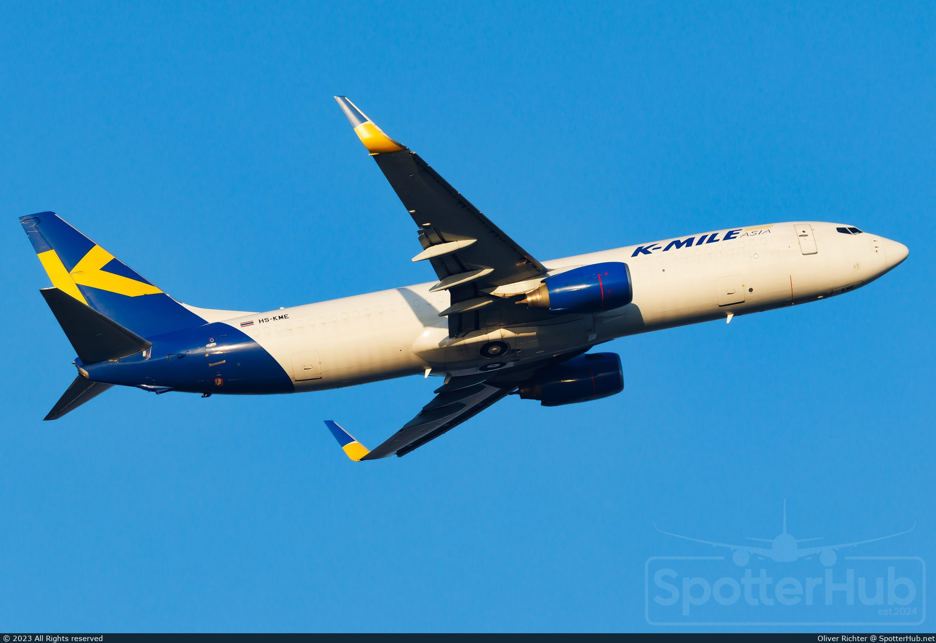 Photo of HS-KME - Boeing 737-8AS(BCF) operated by K-Mile Asia