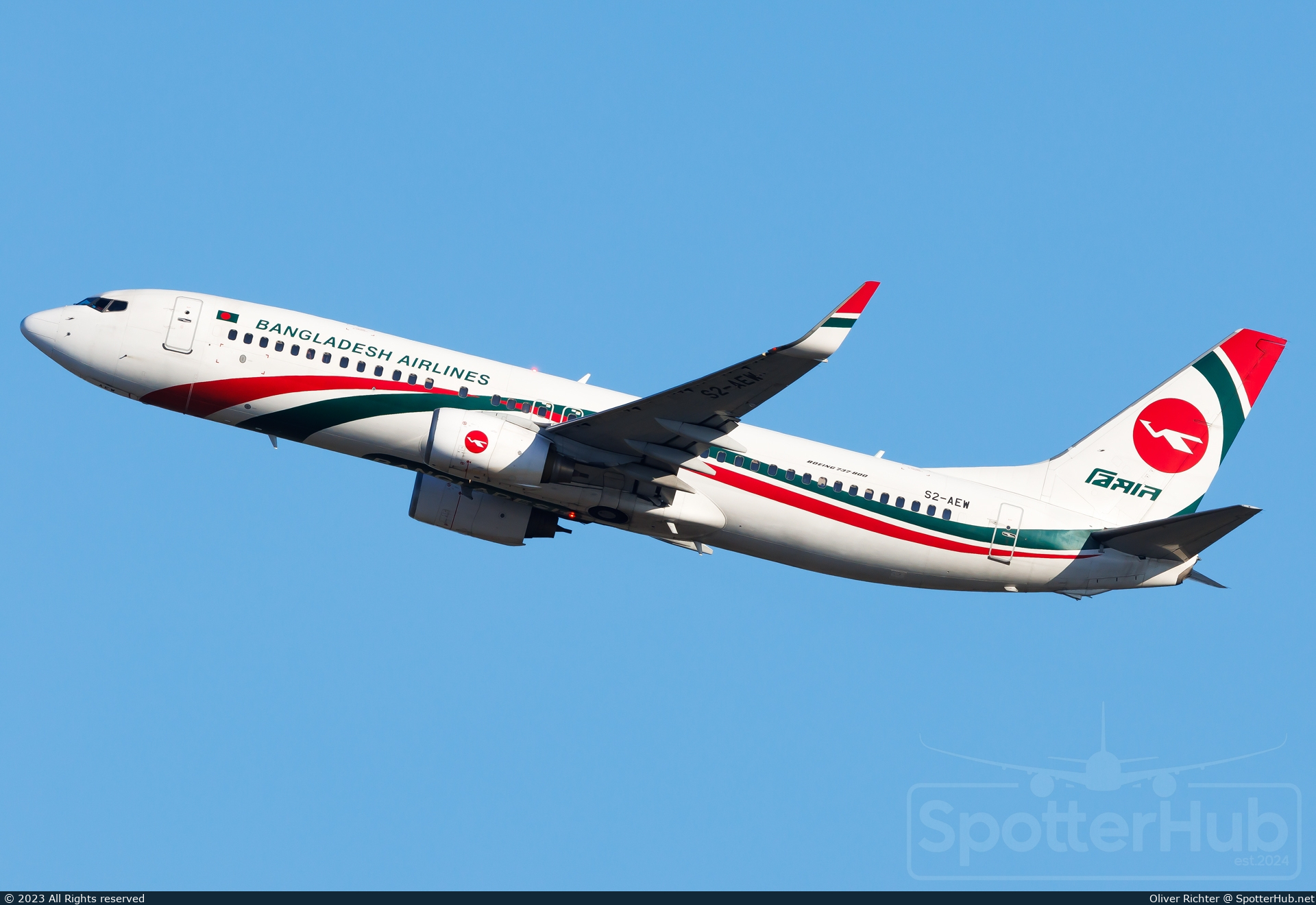 Photo of S2-AEW - Boeing 737-8HO operated by Biman Bangladesh Airlines