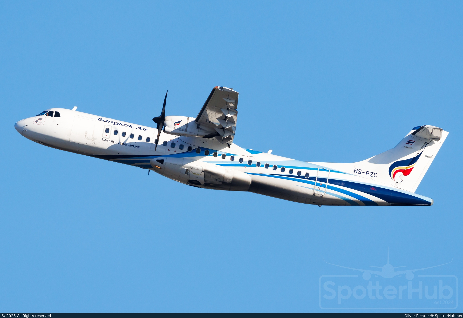 Photo of HS-PZC - ATR 72-600 operated by Bangkok Airways