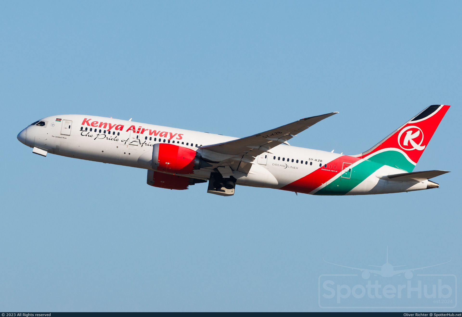 Photo of 5Y-KZB - Boeing 787-8 Dreamliner operated by Kenya Airways