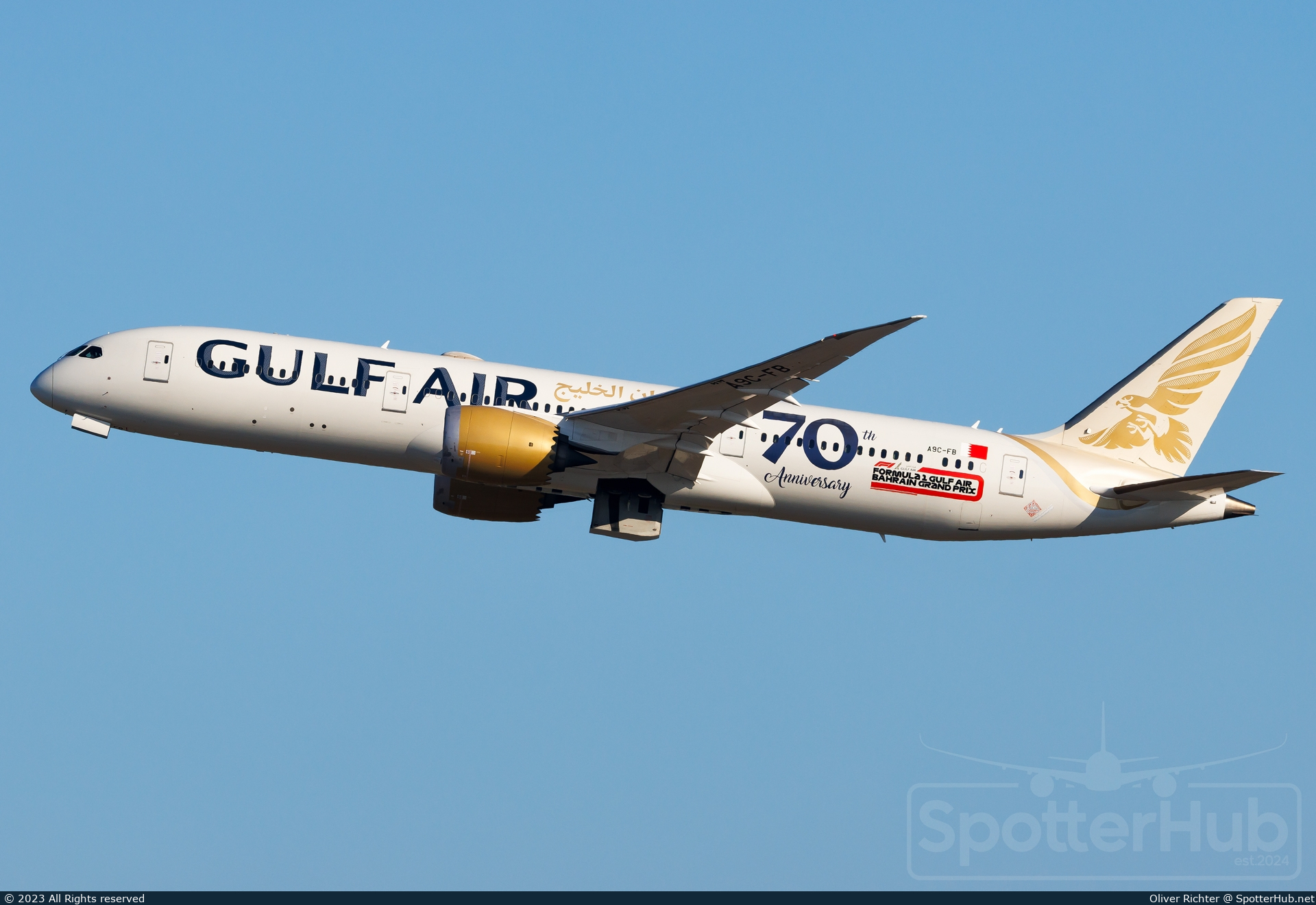Photo of A9C-FB - Boeing 787-9 Dreamliner operated by Gulf Air
