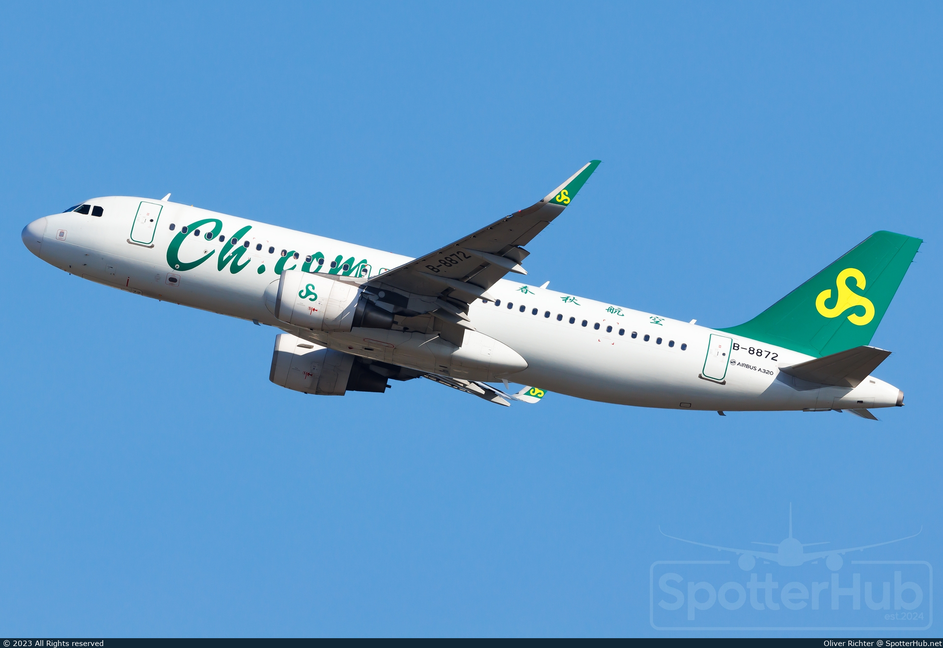 Photo of B-8872 - Airbus A320-214 operated by Spring Airlines