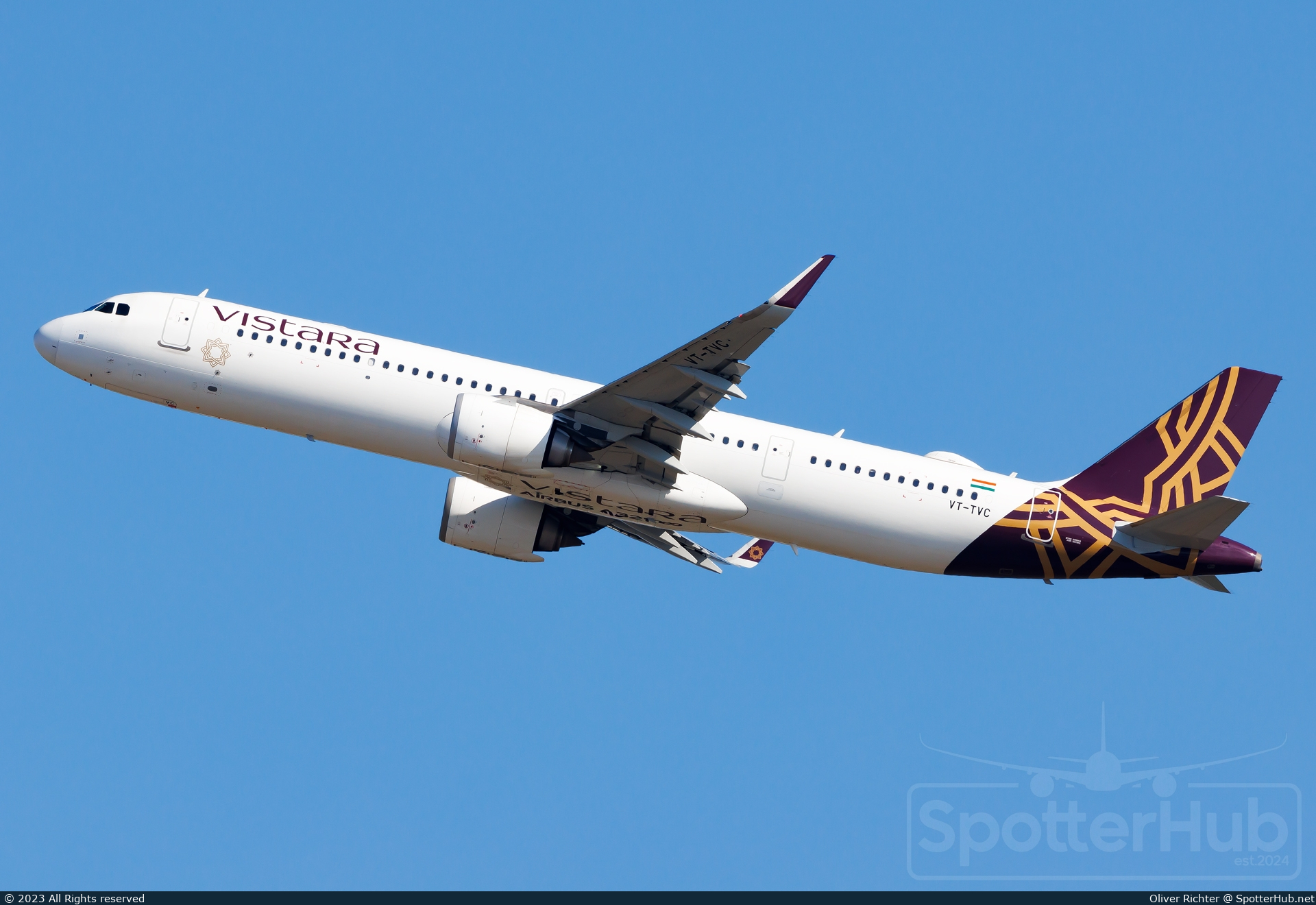 Photo of VT-TVC - Airbus A321-251NX operated by Vistara