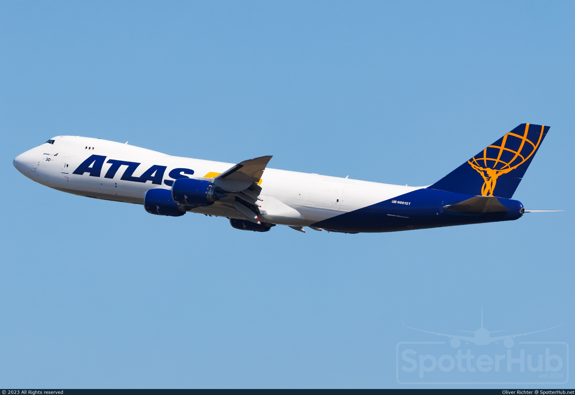 Photo of N861GT - Boeing 747-8F operated by Atlas Air