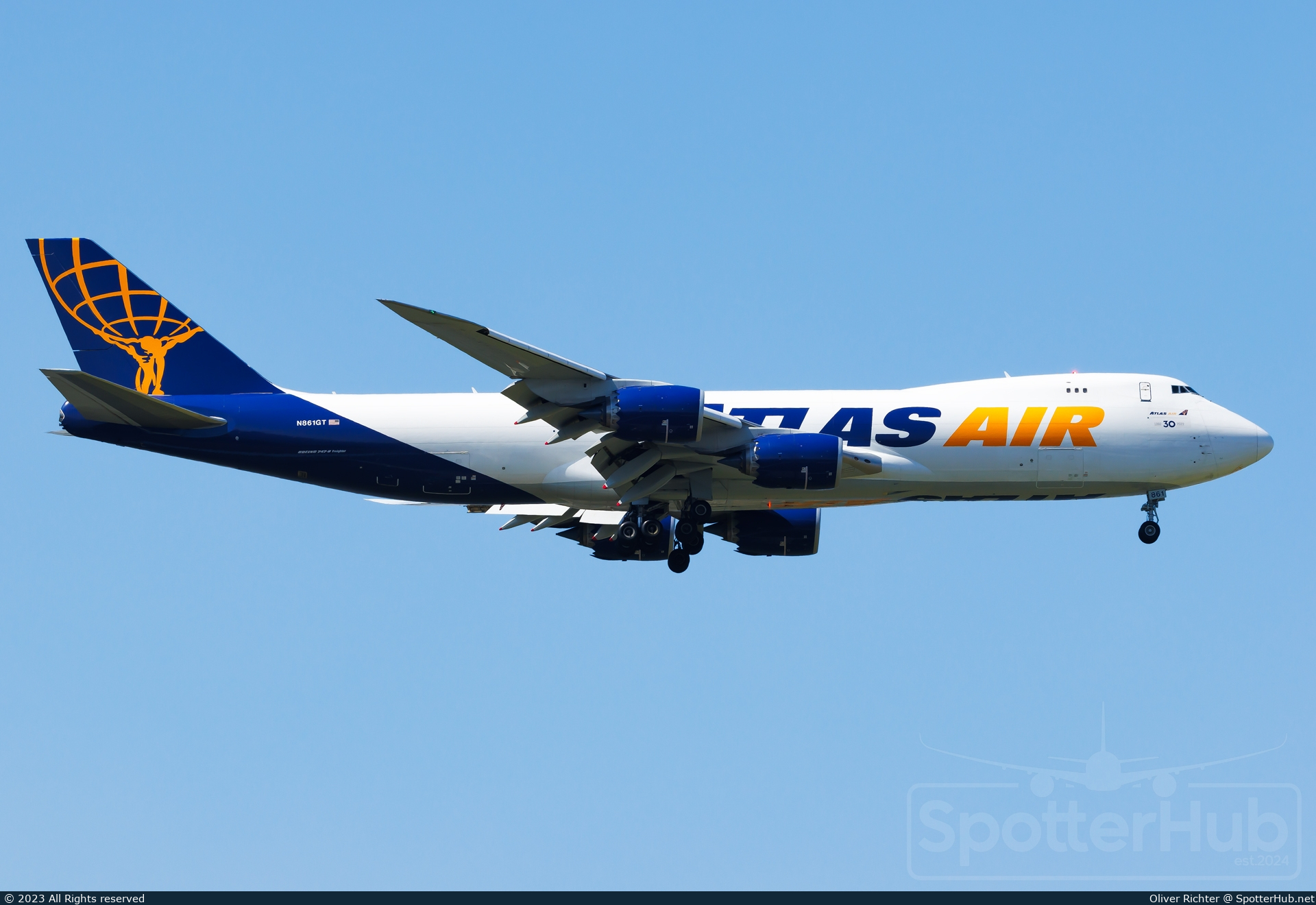 Photo of N861GT - Boeing 747-8F operated by Atlas Air