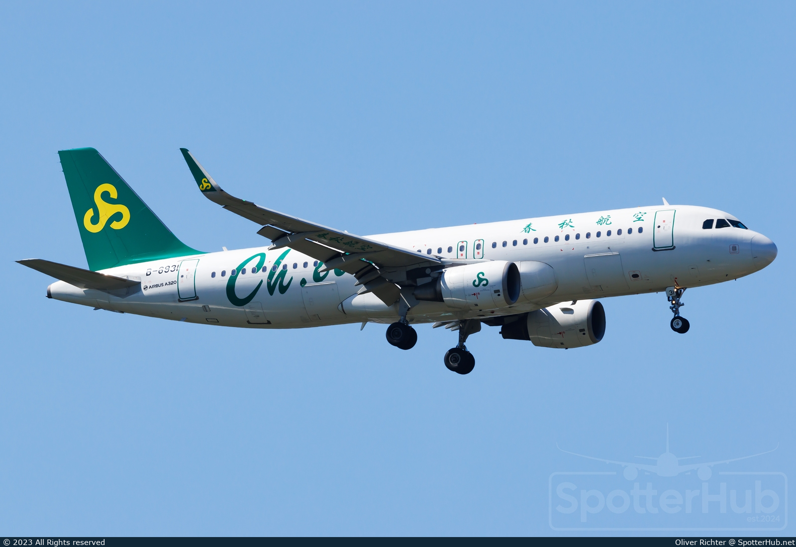 Photo of B-6931 - Airbus A320-214 operated by Spring Airlines