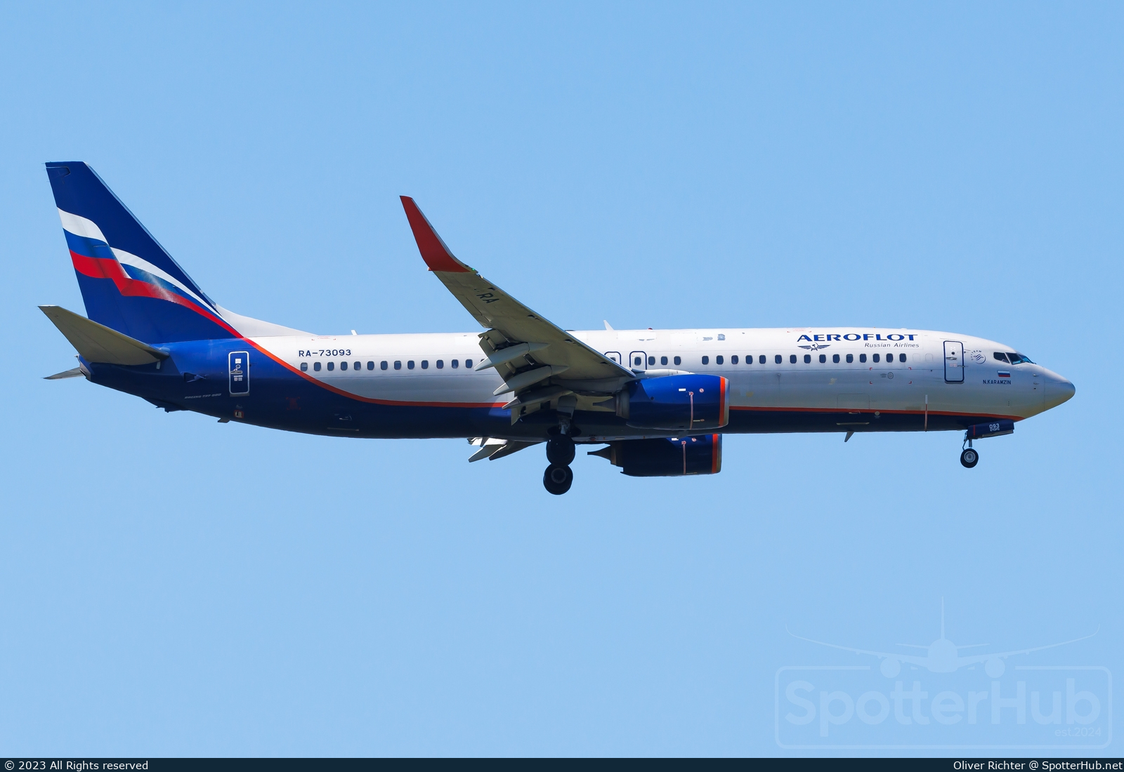 Photo of RA-73093 - Boeing 737-8LJ operated by Aeroflot