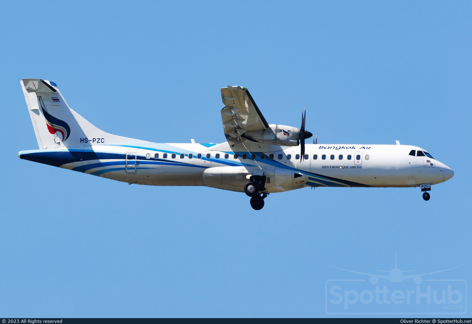 Photo of HS-PZC - ATR 72-600 operated by Bangkok Airways