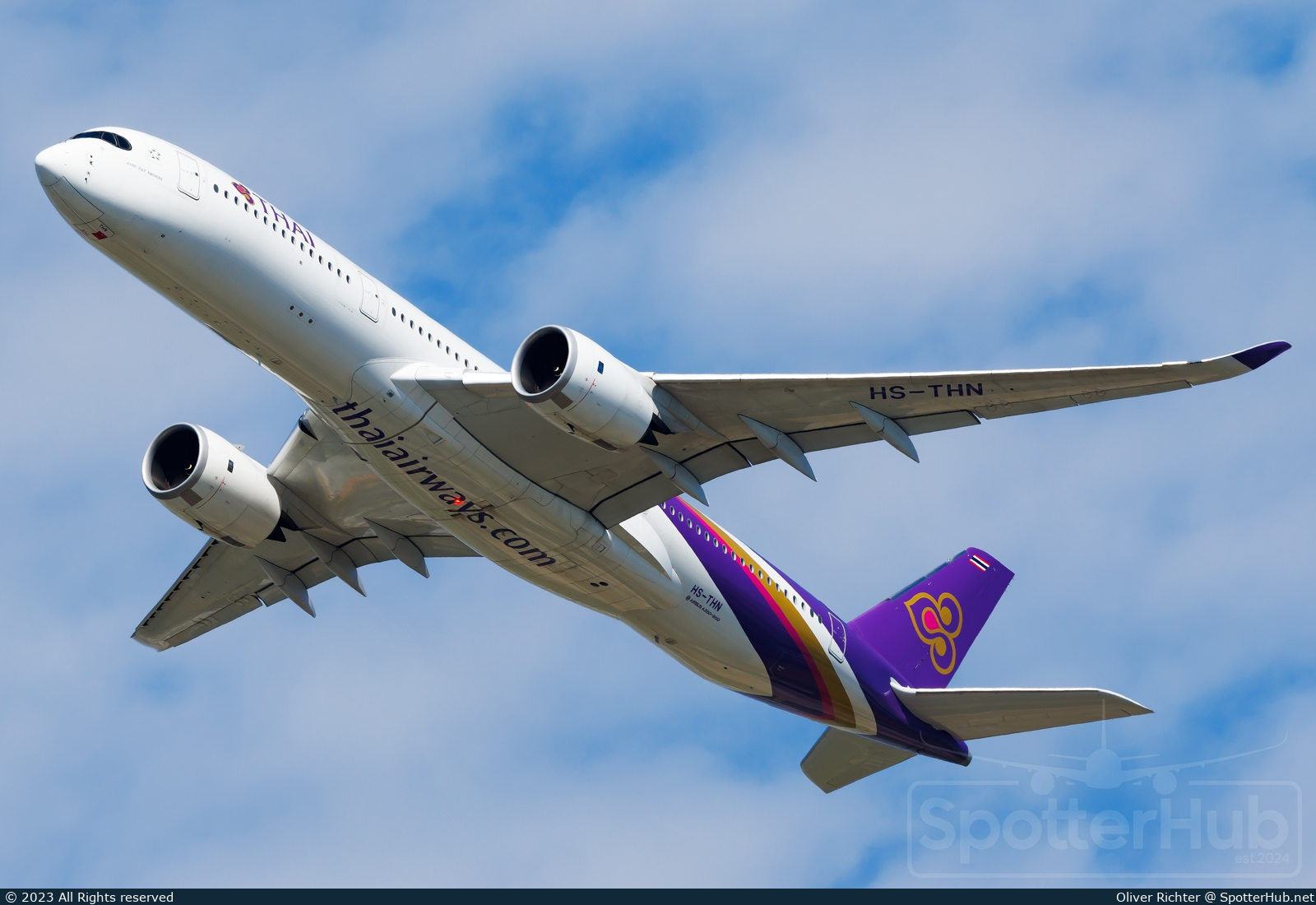Photo of HS-THN - Airbus A350-941 operated by Thai Airways International