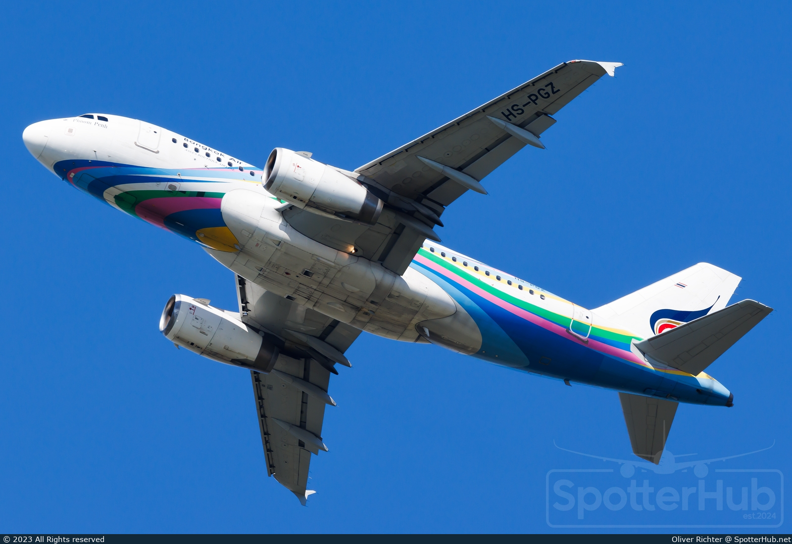 Photo of HS-PGZ - Airbus A319-132 operated by Bangkok Airways
