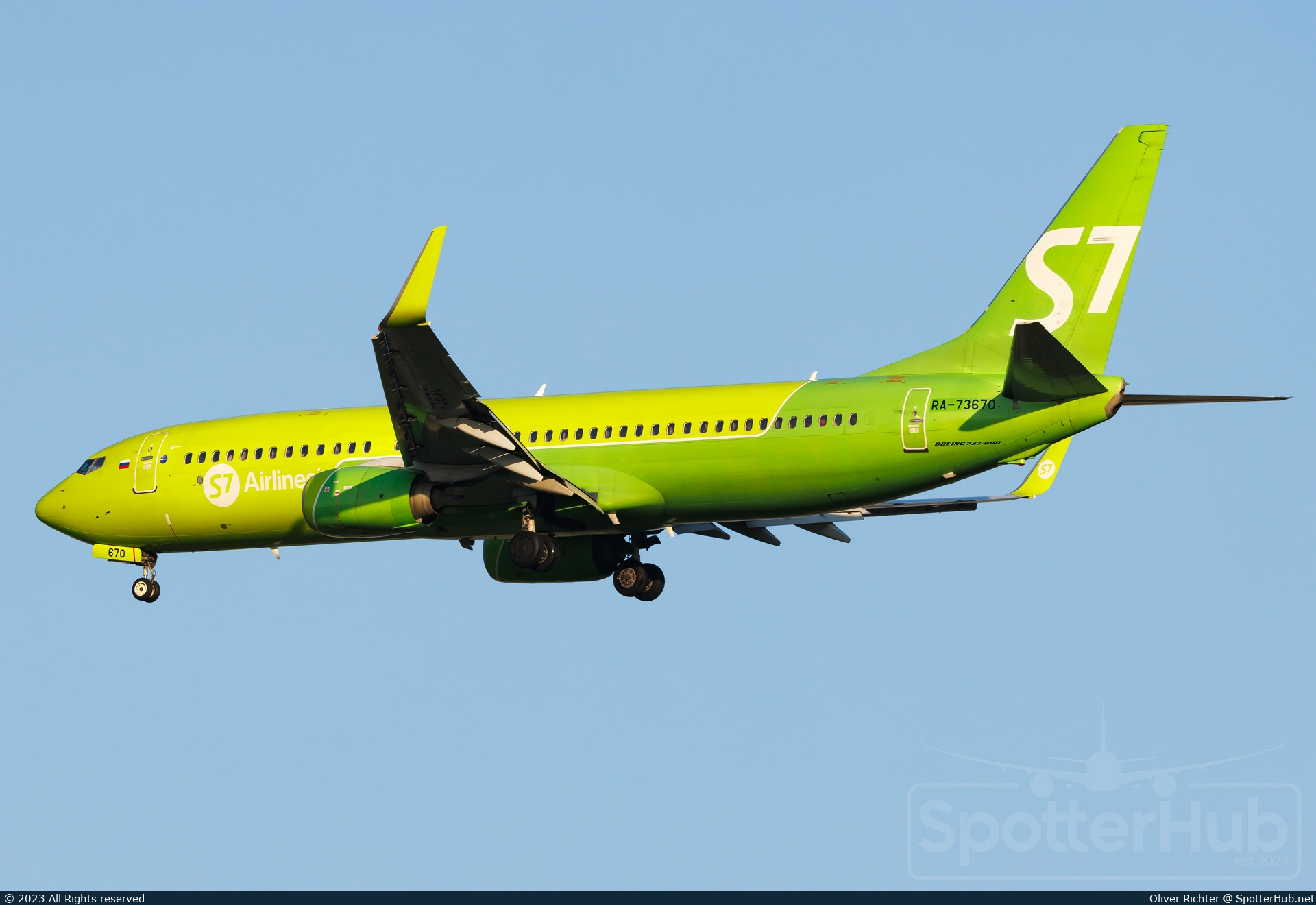 Photo of RA-73670 - Boeing 737-8LP operated by S7 Airlines