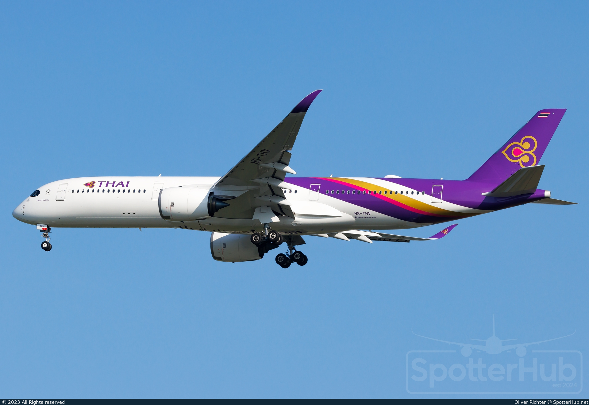 Photo of HS-THV - Airbus A350-941 operated by Thai Airways International
