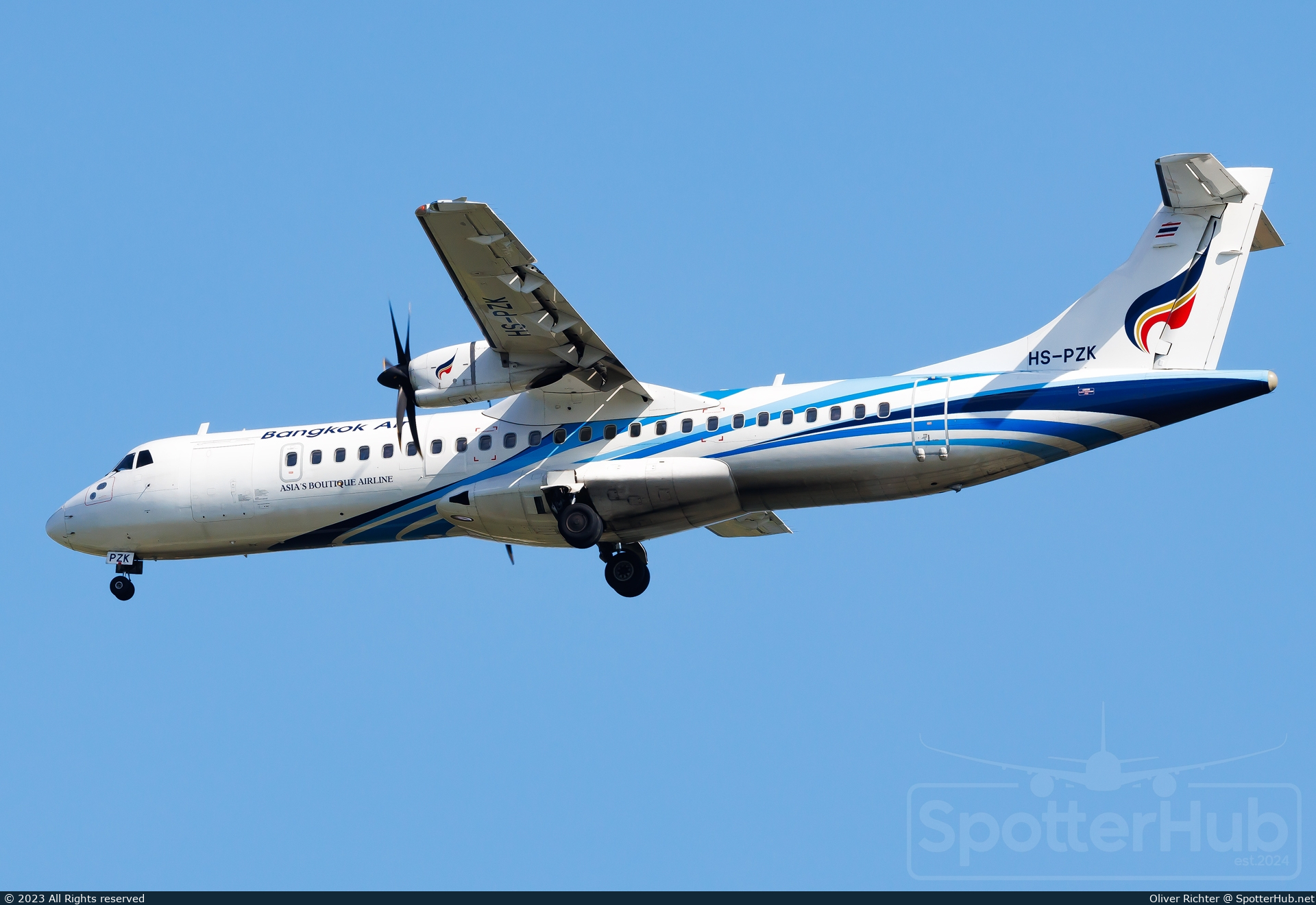 Photo of HS-PZK - ATR 72-600 operated by Bangkok Airways
