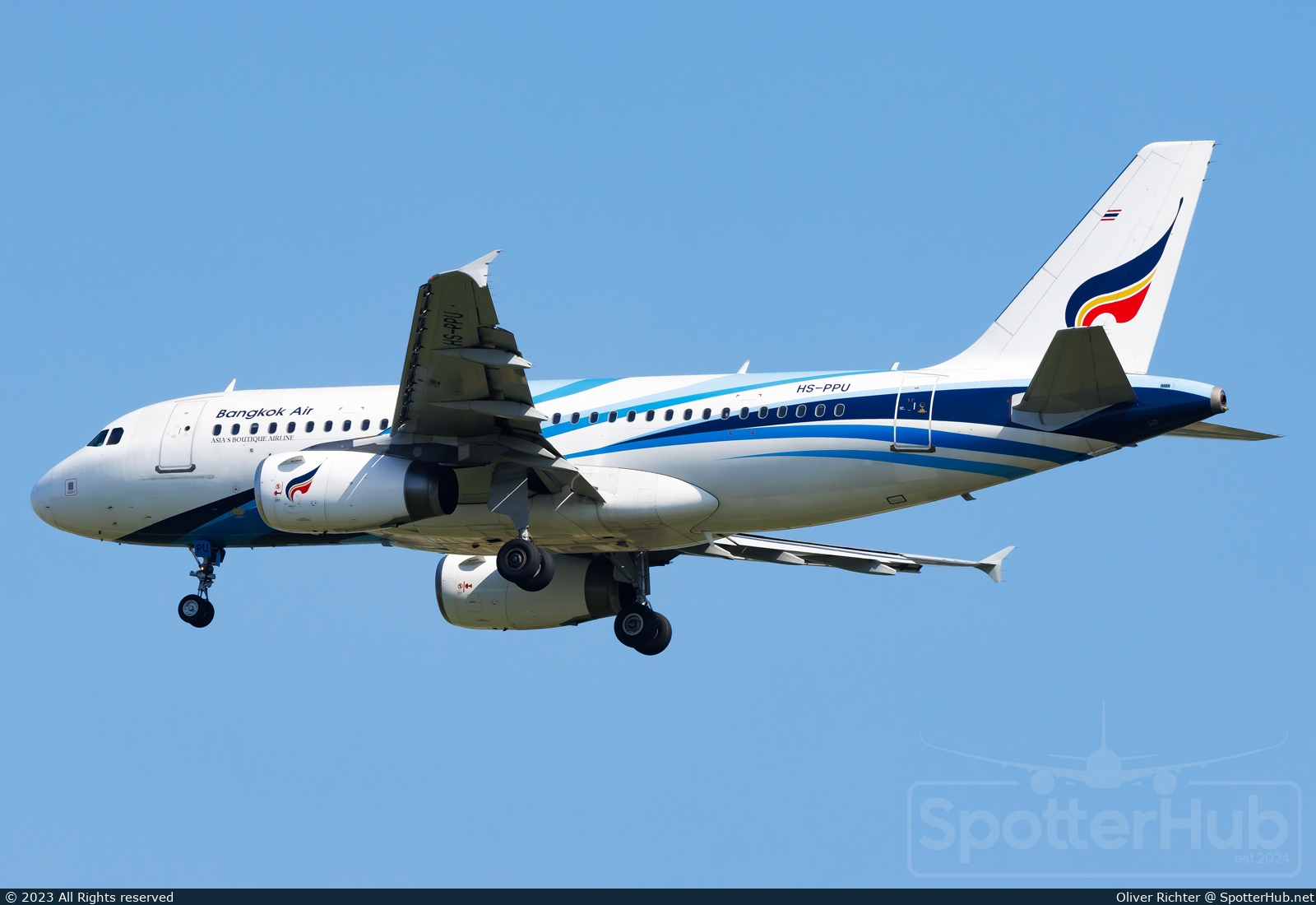 Photo of HS-PPU - Airbus A319-132 operated by Bangkok Airways