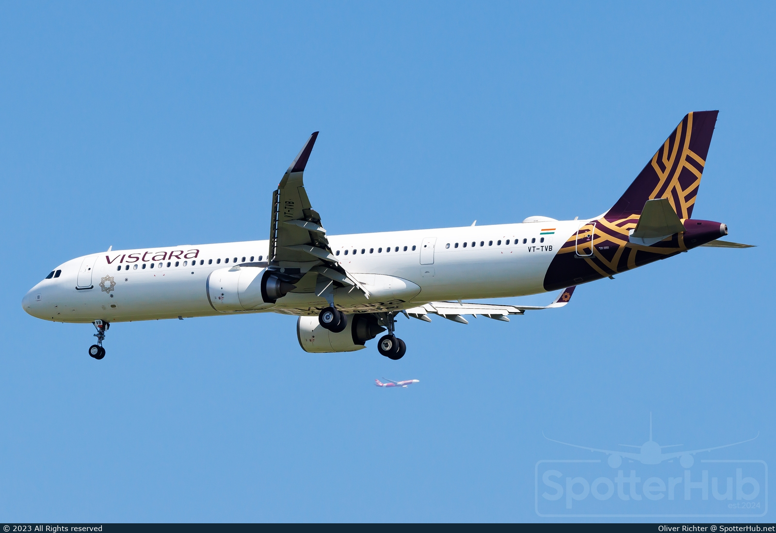 Photo of VT-TVB - Airbus A321-251NX operated by Vistara