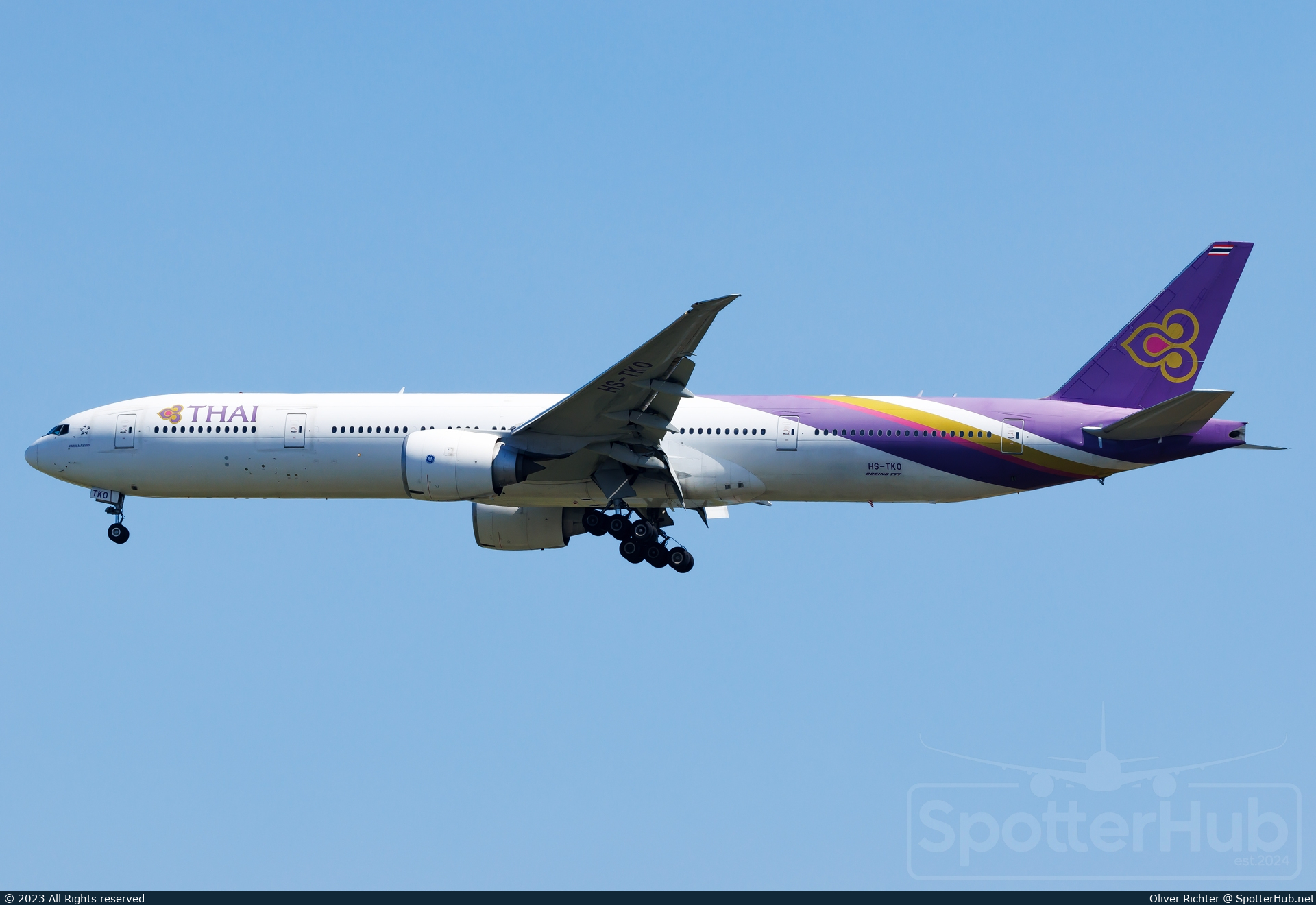 Photo of HS-TKO - Boeing 777-3AL(ER) operated by Thai Airways International