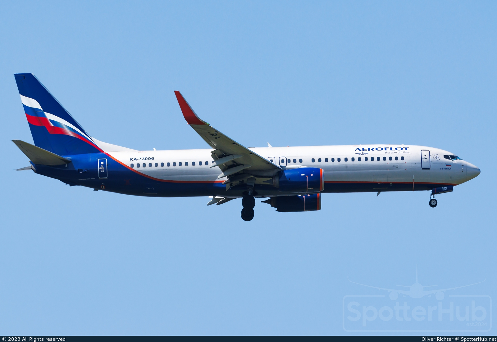 Photo of RA-73096 - Boeing 737-8LJ operated by Aeroflot