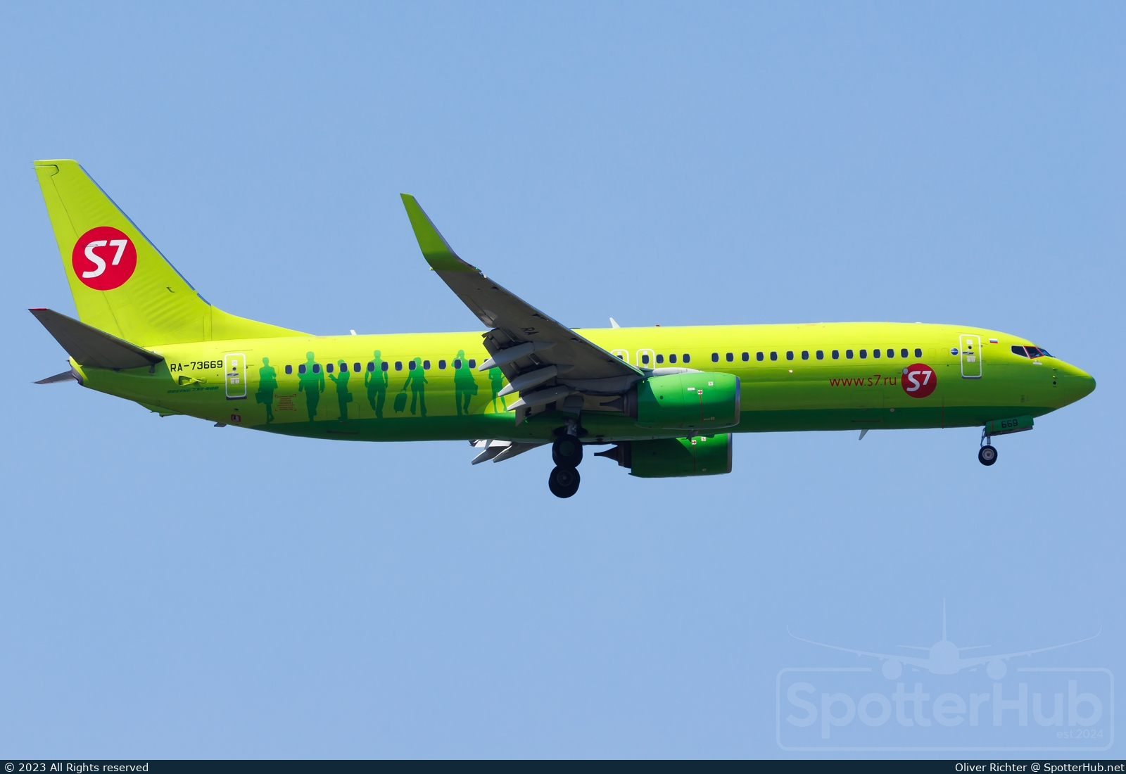 Photo of RA-73669 - Boeing 737-8LP operated by S7 Airlines