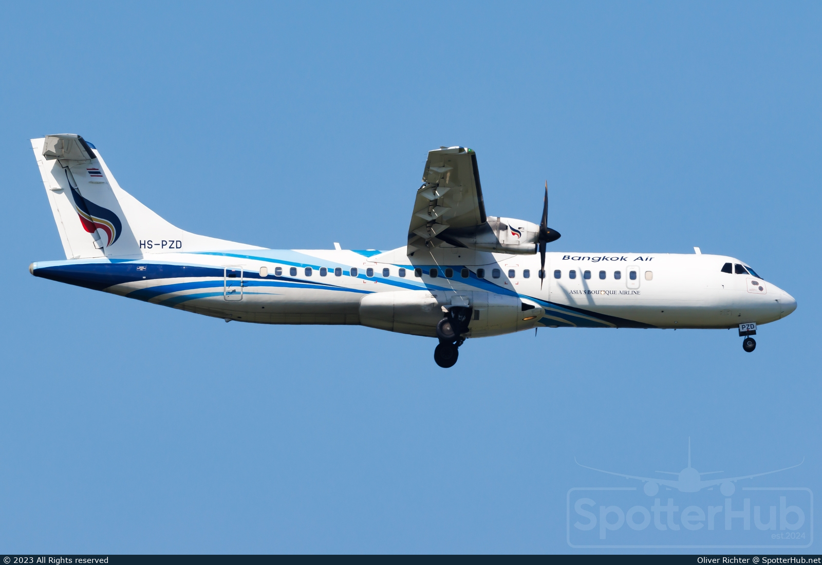 Photo of HS-PZD - ATR 72-600 operated by Bangkok Airways