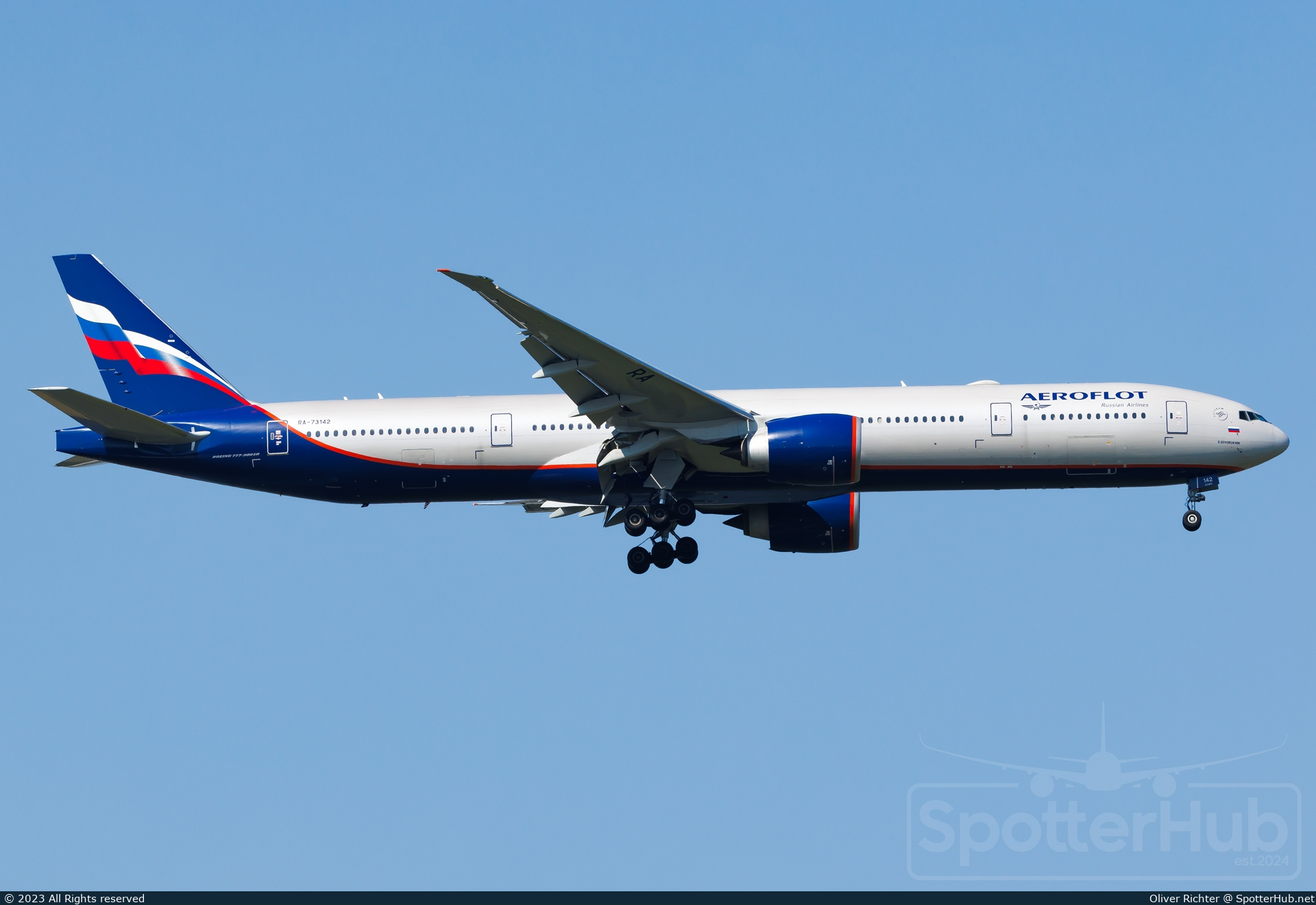 Photo of RA-73142 - Boeing 777-3M0(ER) operated by Aeroflot