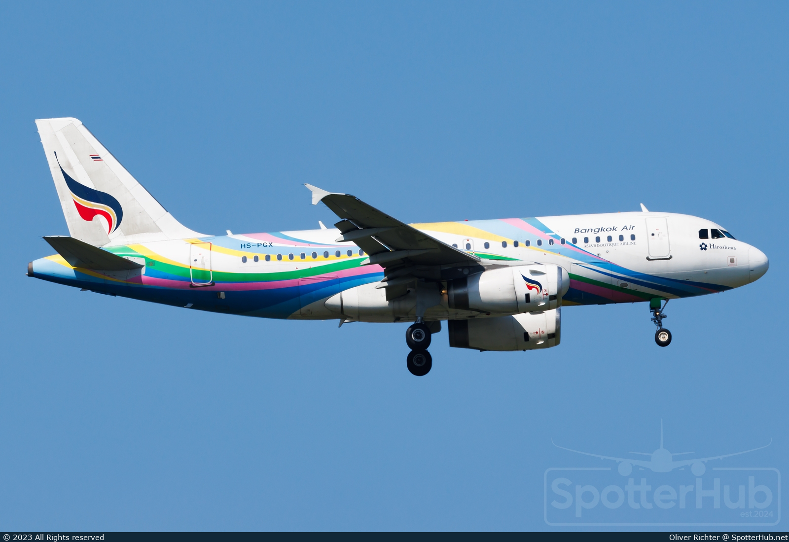 Photo of HS-PGX - Airbus A319-132 operated by Bangkok Airways