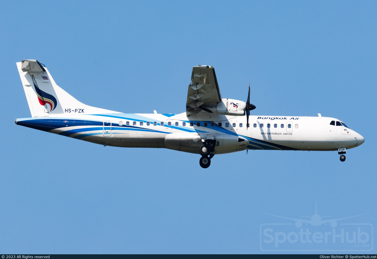 Photo of HS-PZK - ATR 72-600 operated by Bangkok Airways