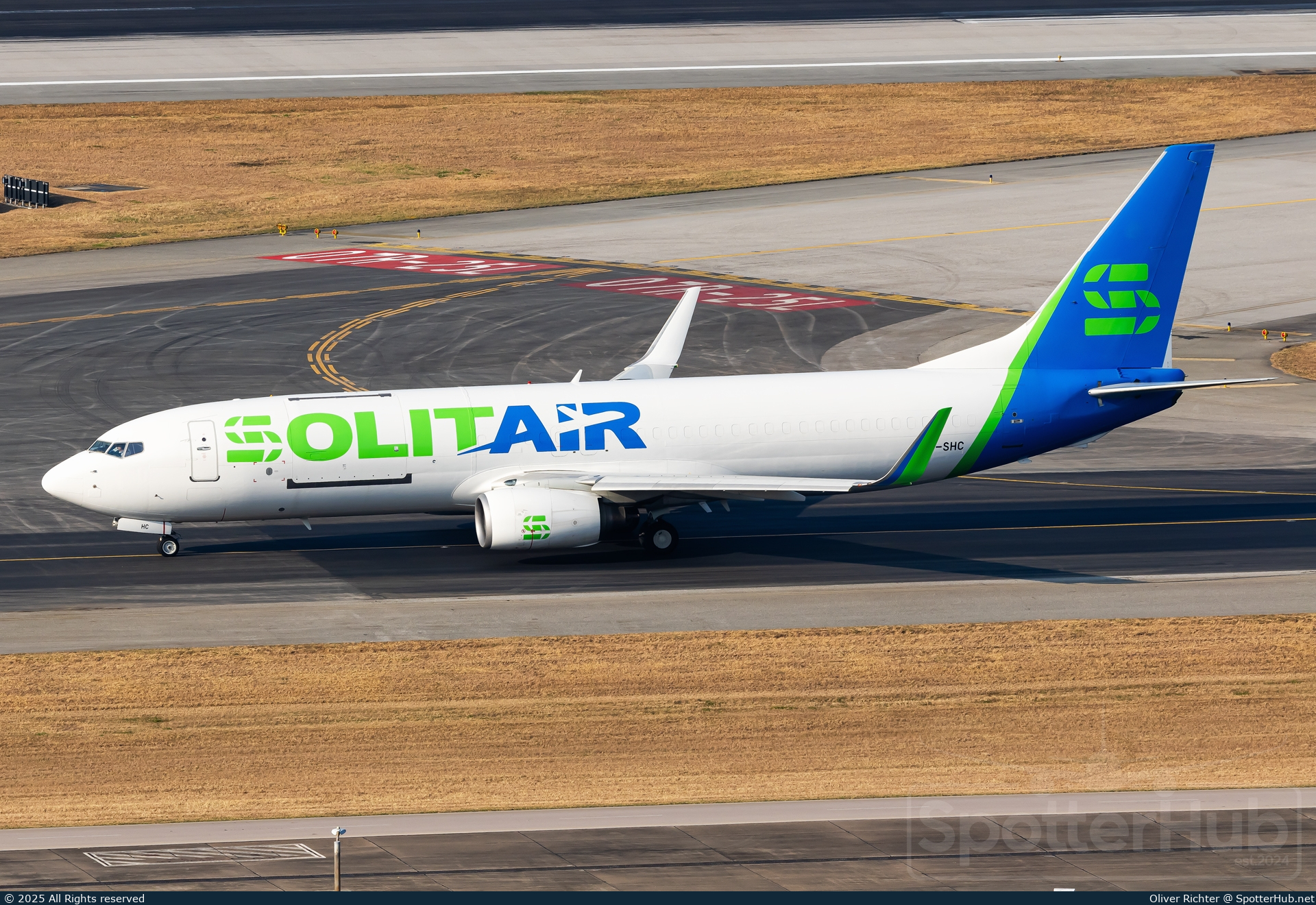 Photo of A6-SHC - Boeing 737-8AS(BCF) operated by SolitAir