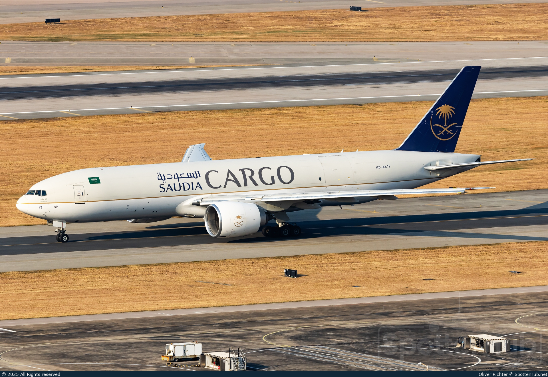 Photo of HZ-AK71 - Boeing 777-FFG operated by Saudia Cargo