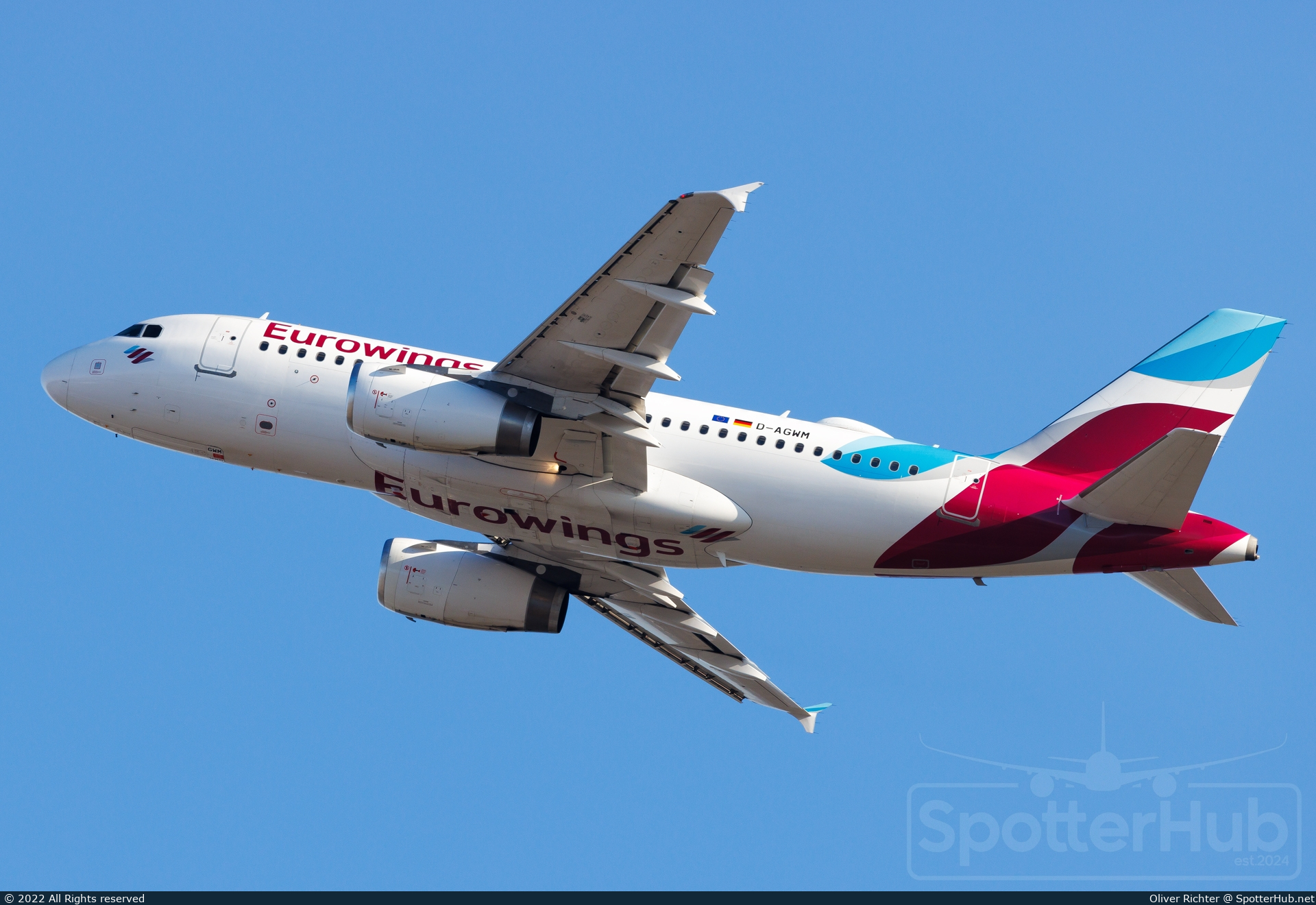 Photo of D-AGWM - Airbus A319-132 operated by Eurowings