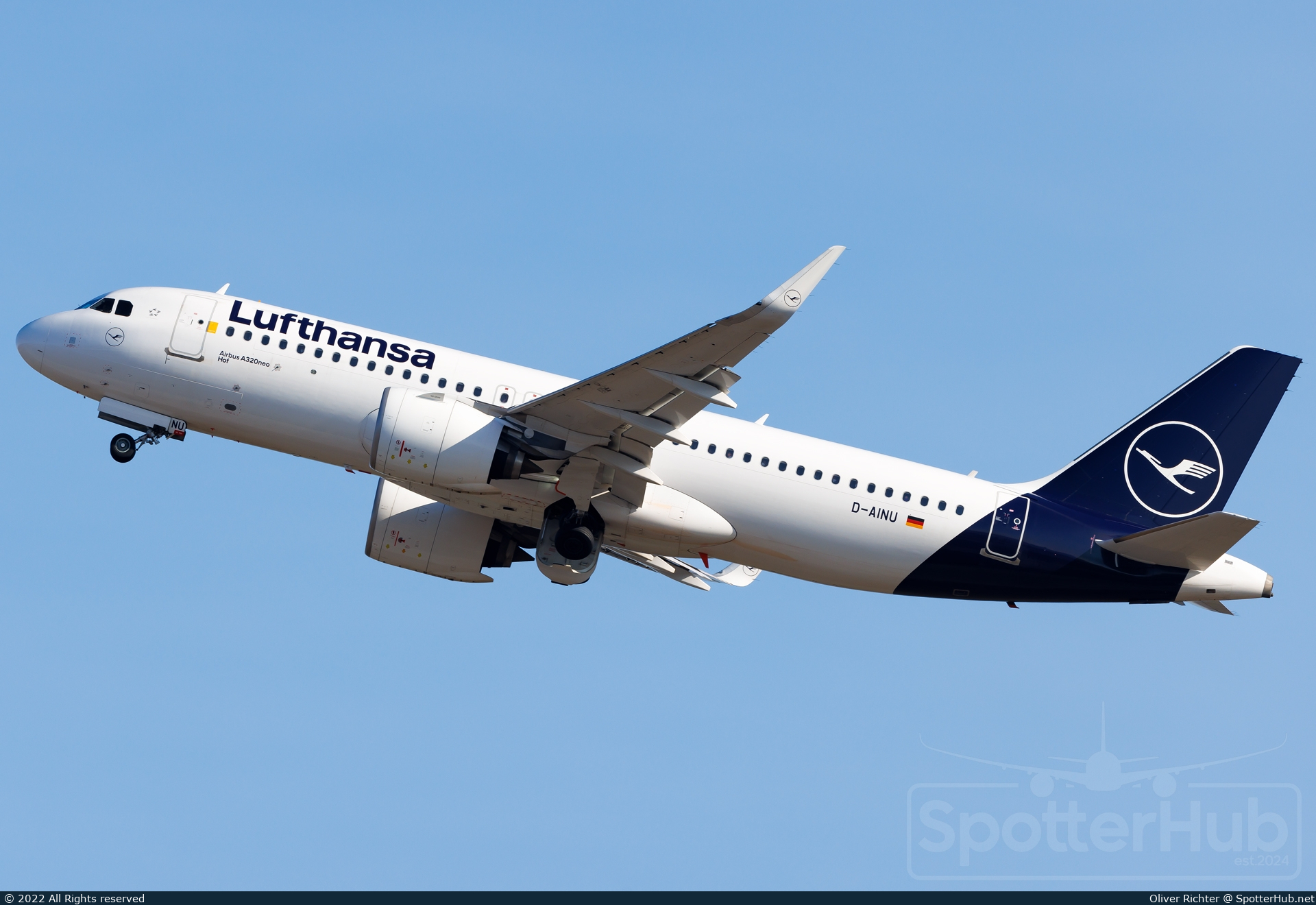 Photo of D-AINU - Airbus A320-271N operated by Lufthansa
